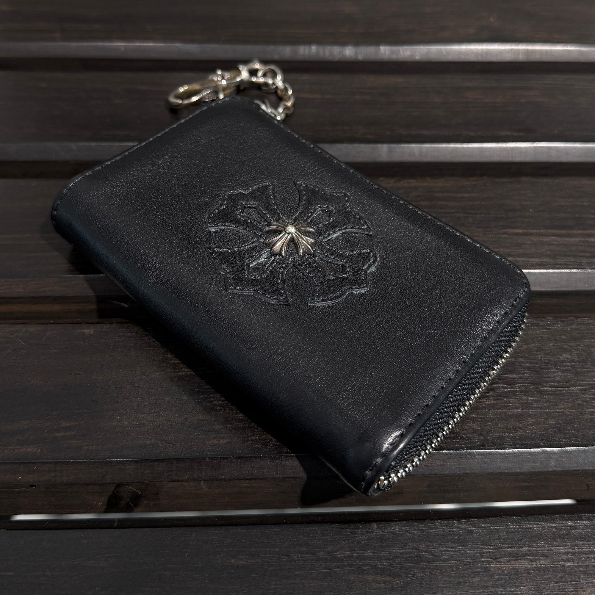 CHROME HEARTS CH Plus Patch Round Zip Coin Case クロムハーツ CHプラス パッチ ラウンドジップ コインケース