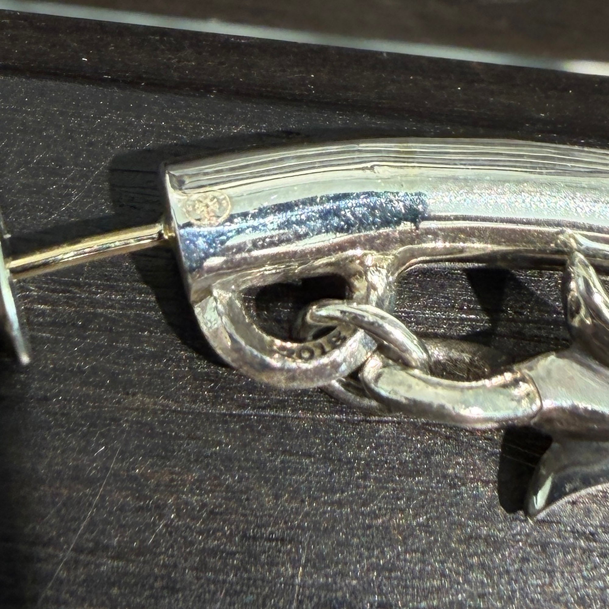 CHROME HEARTS Tiny CH Cross Hoop Earring クロムハーツ タイニーCHクロス フープ ピアス