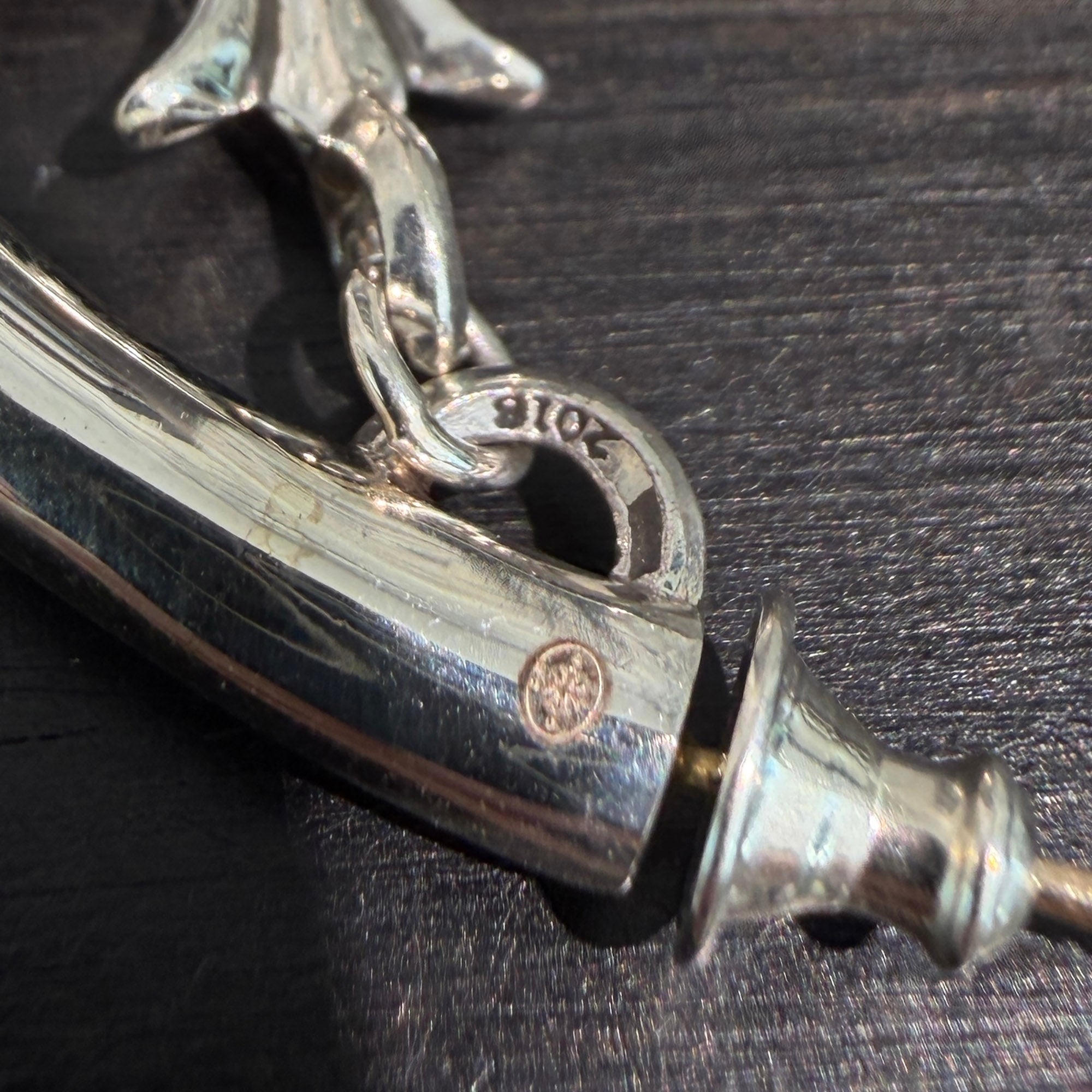 CHROME HEARTS Tiny CH Cross Hoop Earring クロムハーツ タイニーCHクロス フープ ピアス