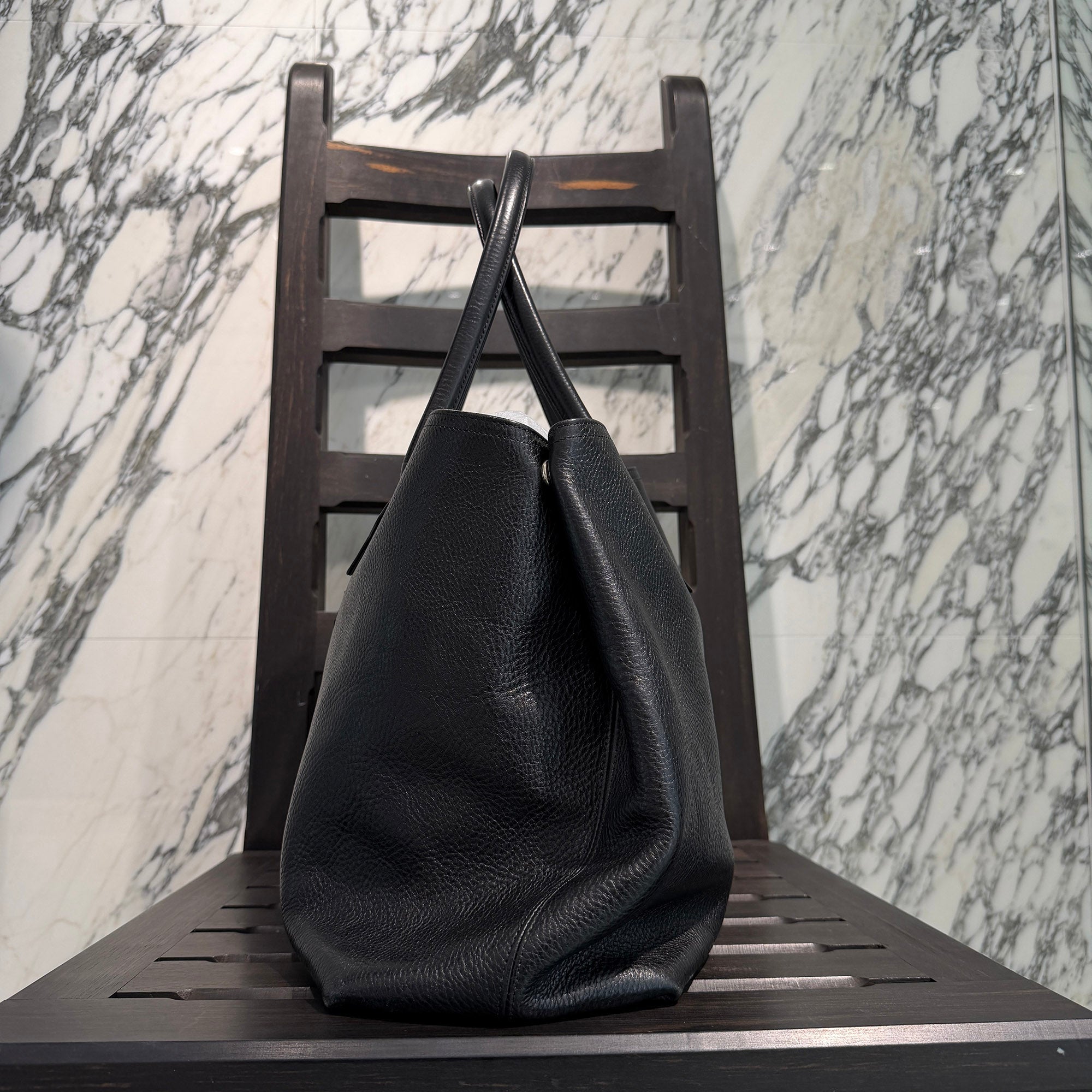 CHROME HEARTS 3 Cemetery Cross Patch FS Leather Tote Bag クロムハーツ 3セメタリークロスパッチ FS レザートートバッグ