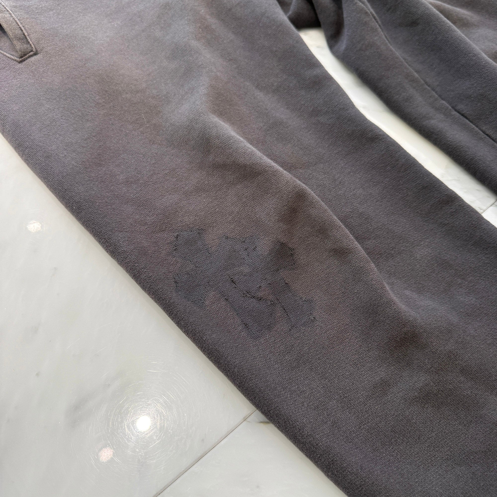 CHROME HEARTS Y NOT Triple Cross Leather Patch Sweat Pants Size M クロムハーツ ワイノット トリプルクロス レザーパッチ スウェットパンツ サイズM