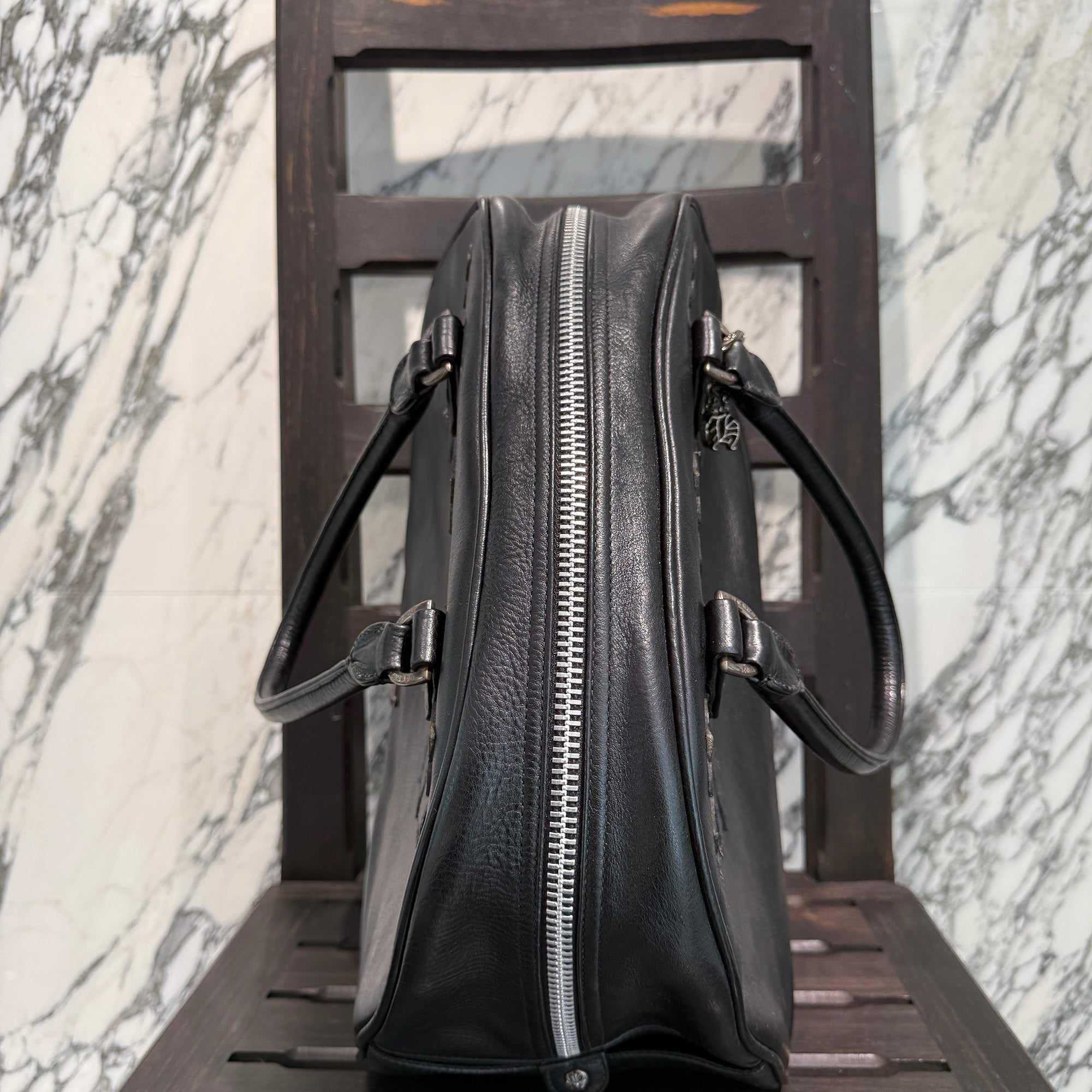 CHROME HEARTS Medium GYM Cemetery Cross Patch Hand Bag クロムハーツ ミディアム ジム セメタリークロスパッチ ハンドバッグ