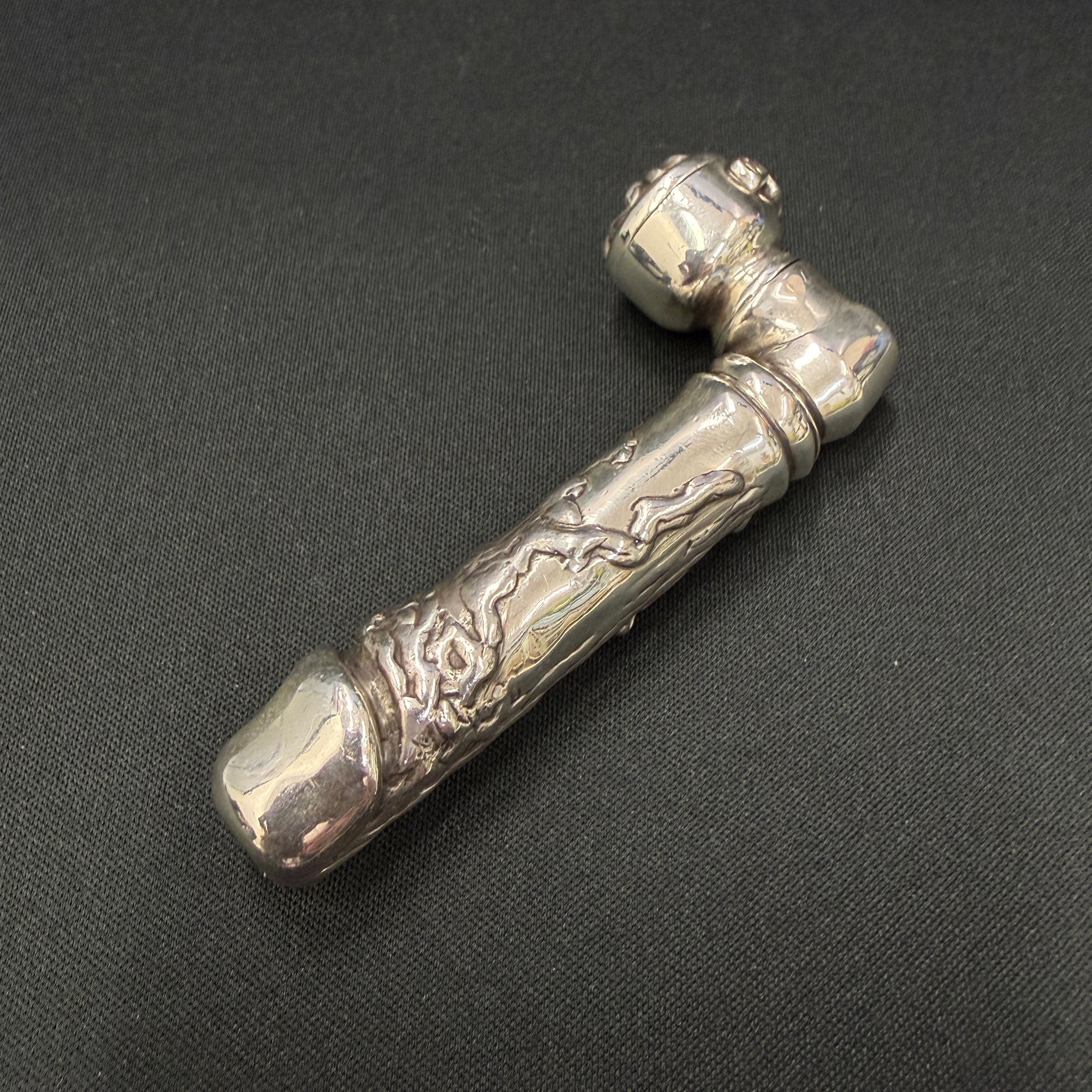 CHROME HEARTS Solid Silver Dick Pipe クロムハーツ ソリッドシルバー ディック パイプ