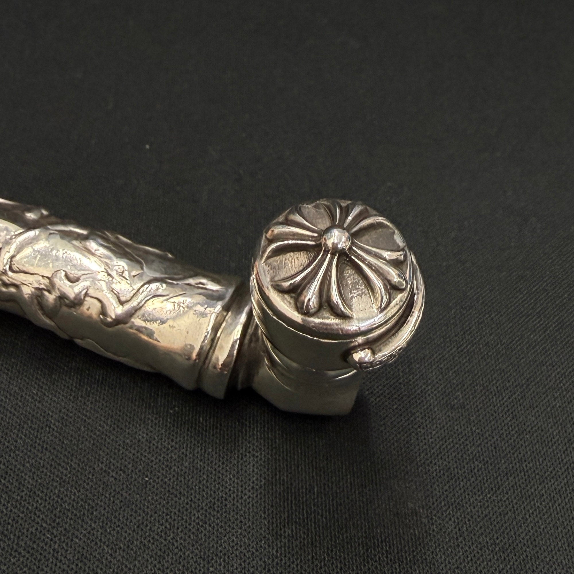 CHROME HEARTS Solid Silver Dick Pipe クロムハーツ ソリッドシルバー ディック パイプ
