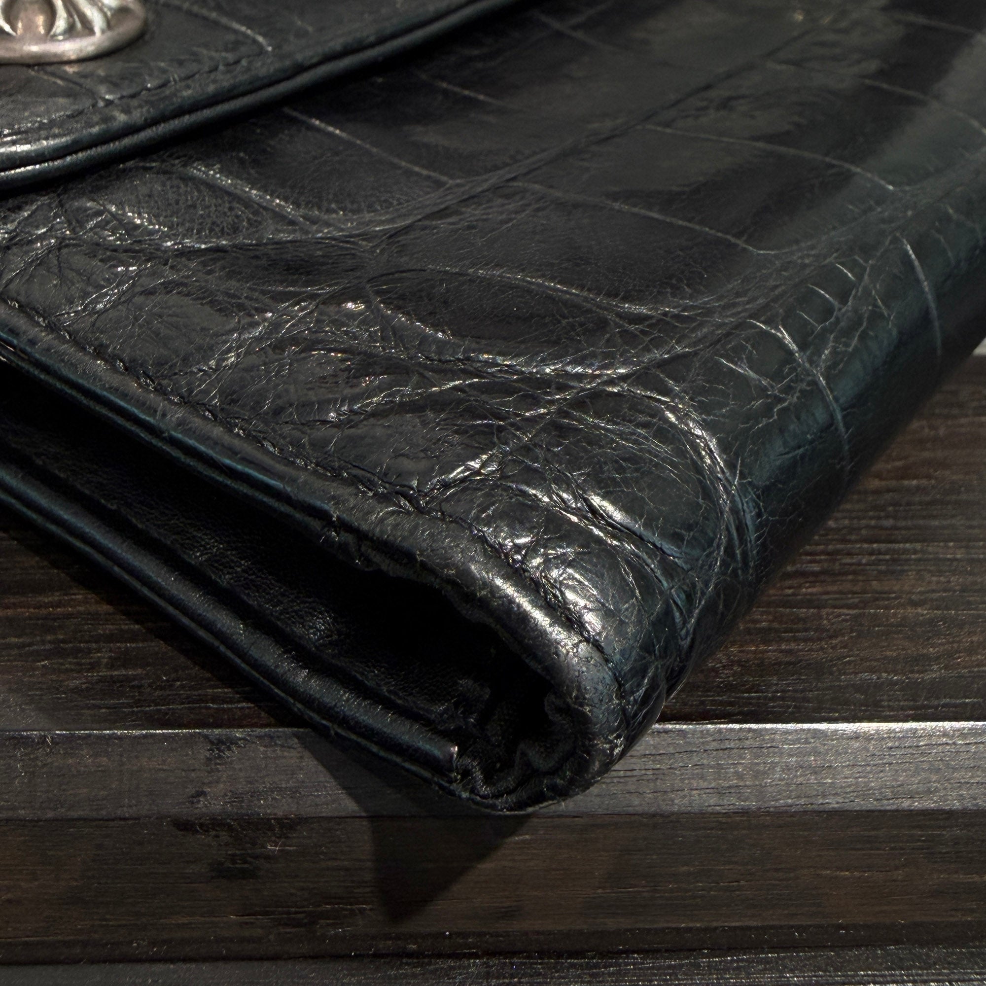 CHROME HEARTS Alligator Leather Wave Cross Ball Wallet クロムハーツ アリゲーターレザー ウェーブ クロスボール ウォレット