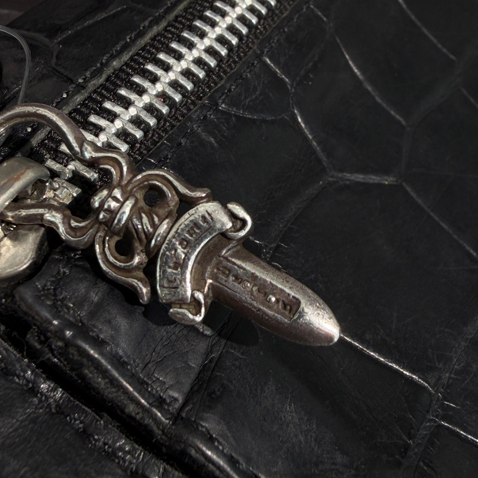CHROME HEARTS Alligator Leather Wave Cross Ball Wallet クロムハーツ アリゲーターレザー ウェーブ クロスボール ウォレット
