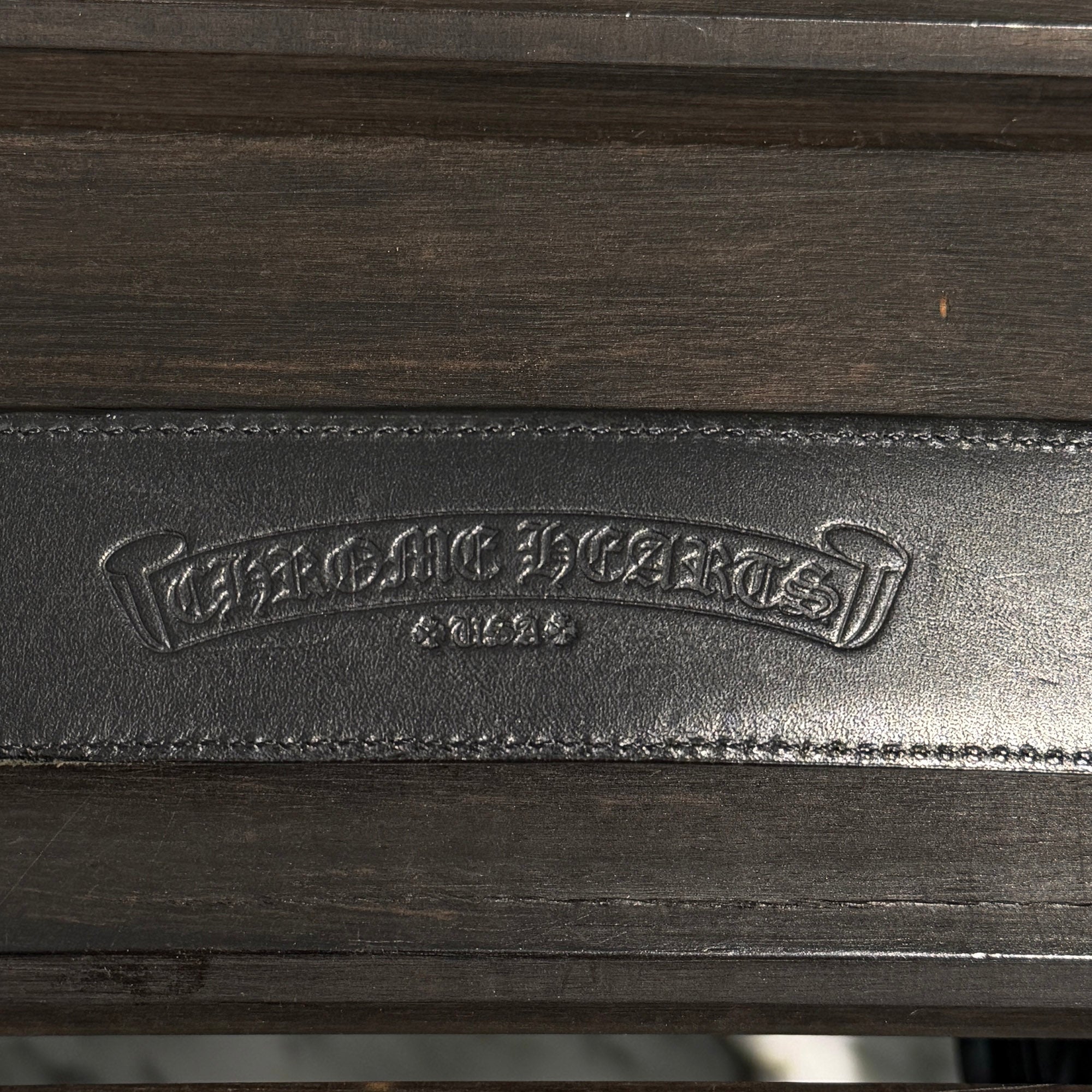 CHROME HEARTS 3PC Classic Leather Belt Size 36 Inch クロムハーツ