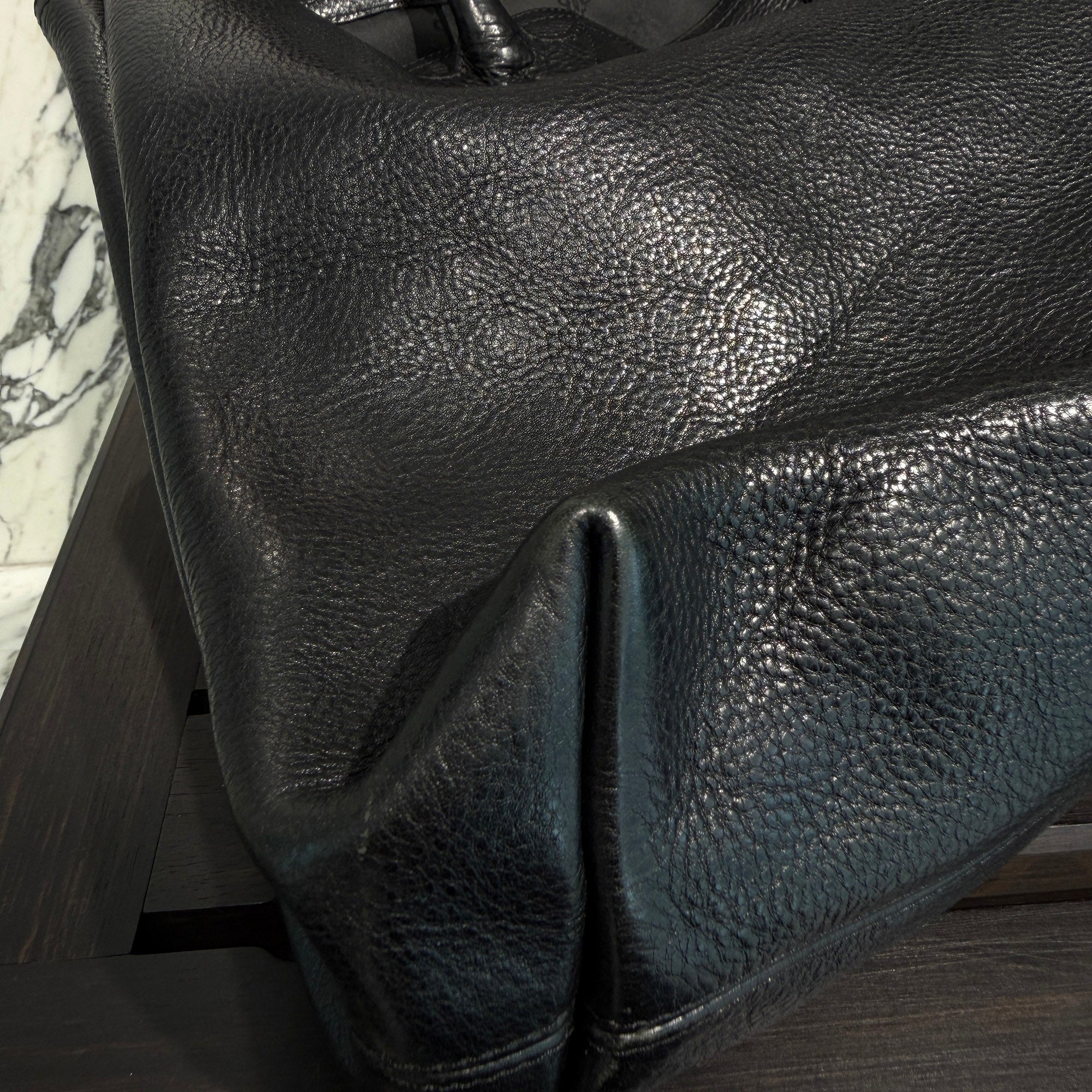 CHROME HEARTS 3 Cemetery Cross Patch FS Leather Tote Bag クロムハーツ 3セメタリークロスパッチ FS レザートートバッグ