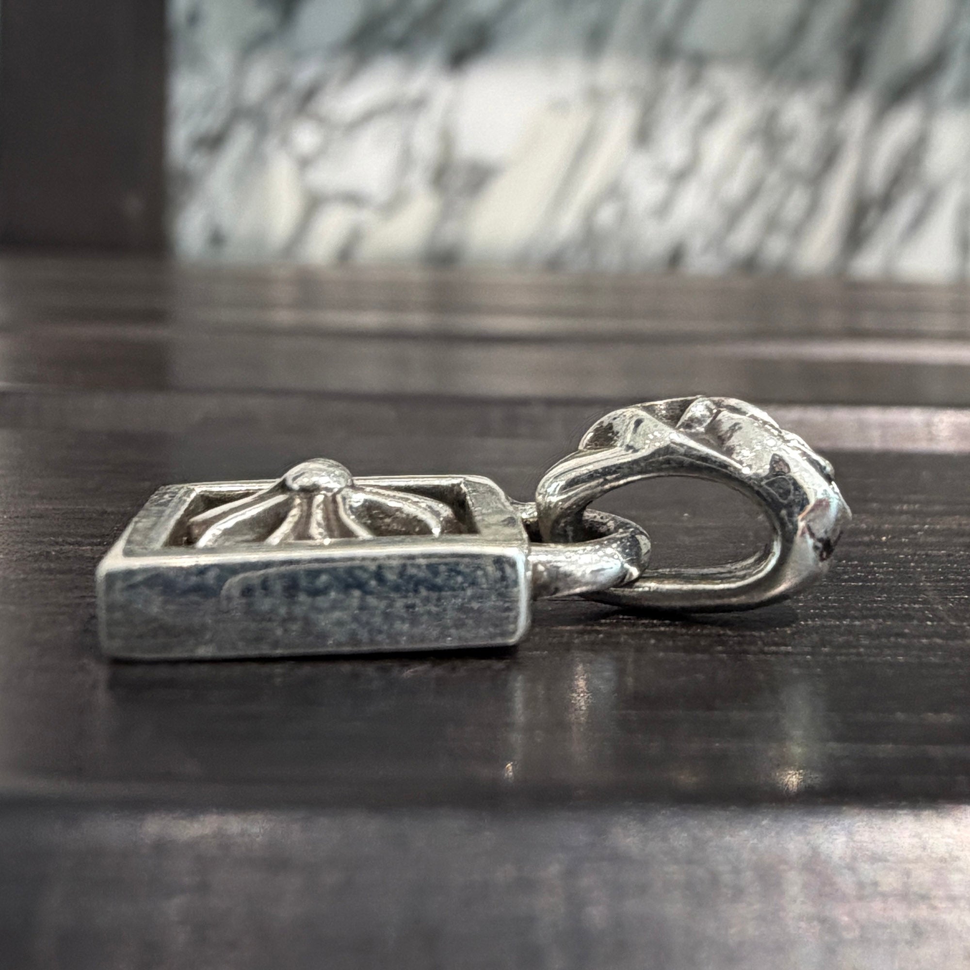 CHROME HEARTS FRAMED CH PLUS Pendent Top ＆ Ball Chain クロムハーツ フレームド CHプラス ペンダントトップ＆ボールチェーン