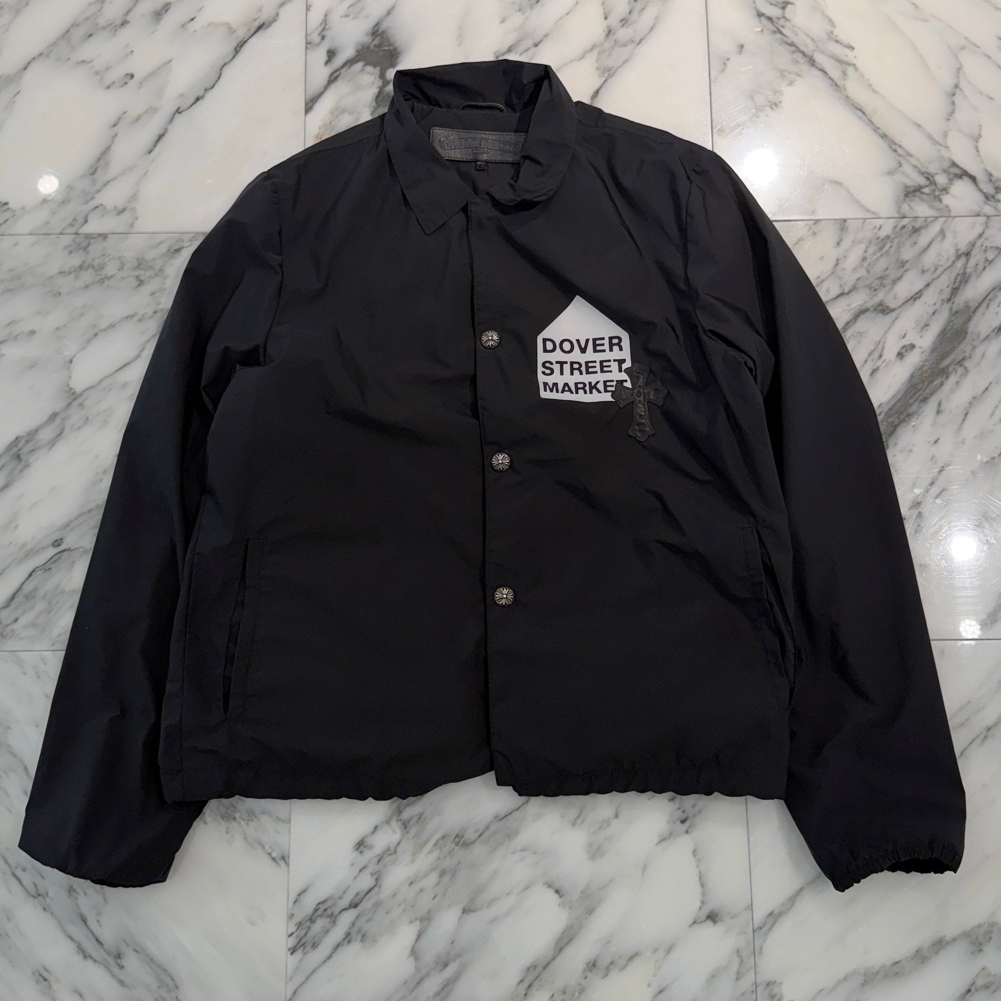 CHROME HEARTS × COMME des GARCONS Dover Street Market Varsity Coach Jacket Size L クロムハーツ × コムデギャルソン ドーバーストリート マーケット バーシティ コーチジャケット サイズL