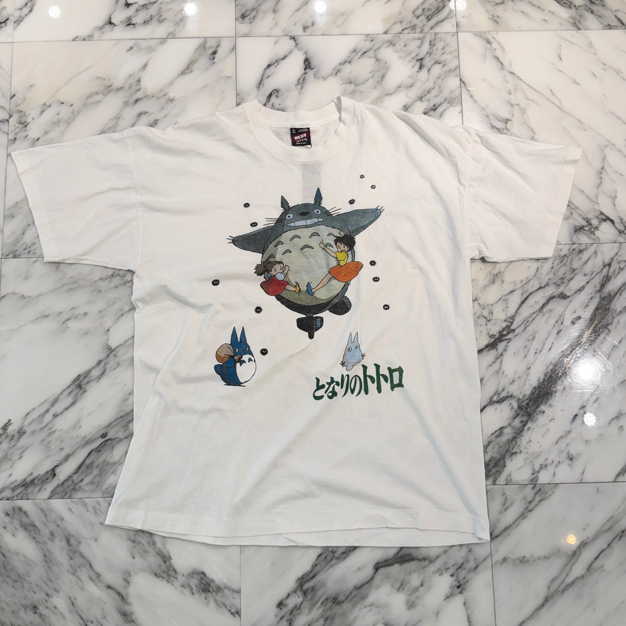 Vintage 90's KIMONO MY HOUSE "My Neighbor Totoro" FRUIT OF THE LOOM S/S Tee Size XL ヴィンテージ 90's キモノ・マイ・ハウス "となりのトトロ" フルーツ オブ ザ ルーム社製 Tシャツ サイズXL