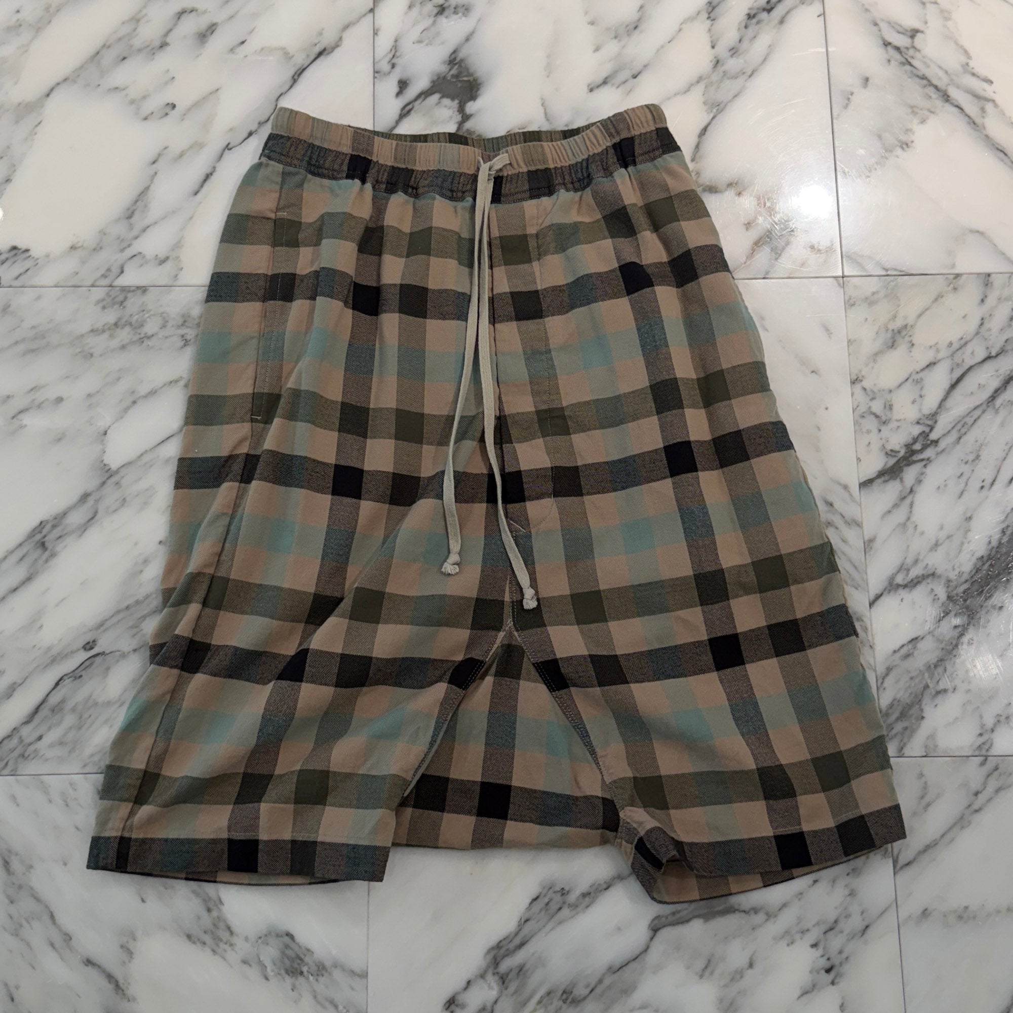 Rick Owens 2022AW Penta Check Bermuda Shorts RU02B2384-CP Size 36 リックオウェンス ペンタ チェック バミューダショーツ サイズ36