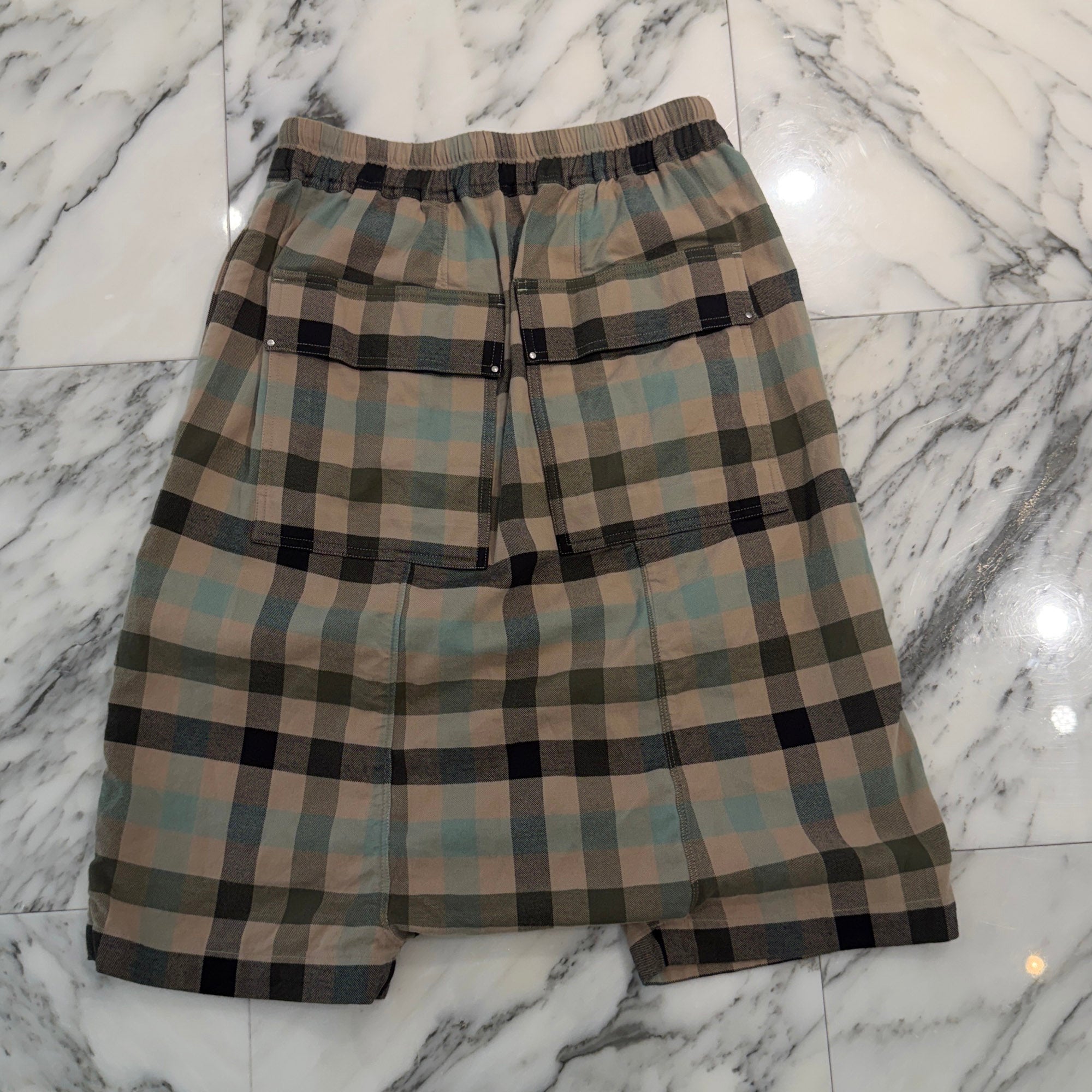 Rick Owens 2022AW Penta Check Bermuda Shorts RU02B2384-CP Size 36 リックオウェンス ペンタ チェック バミューダショーツ サイズ36