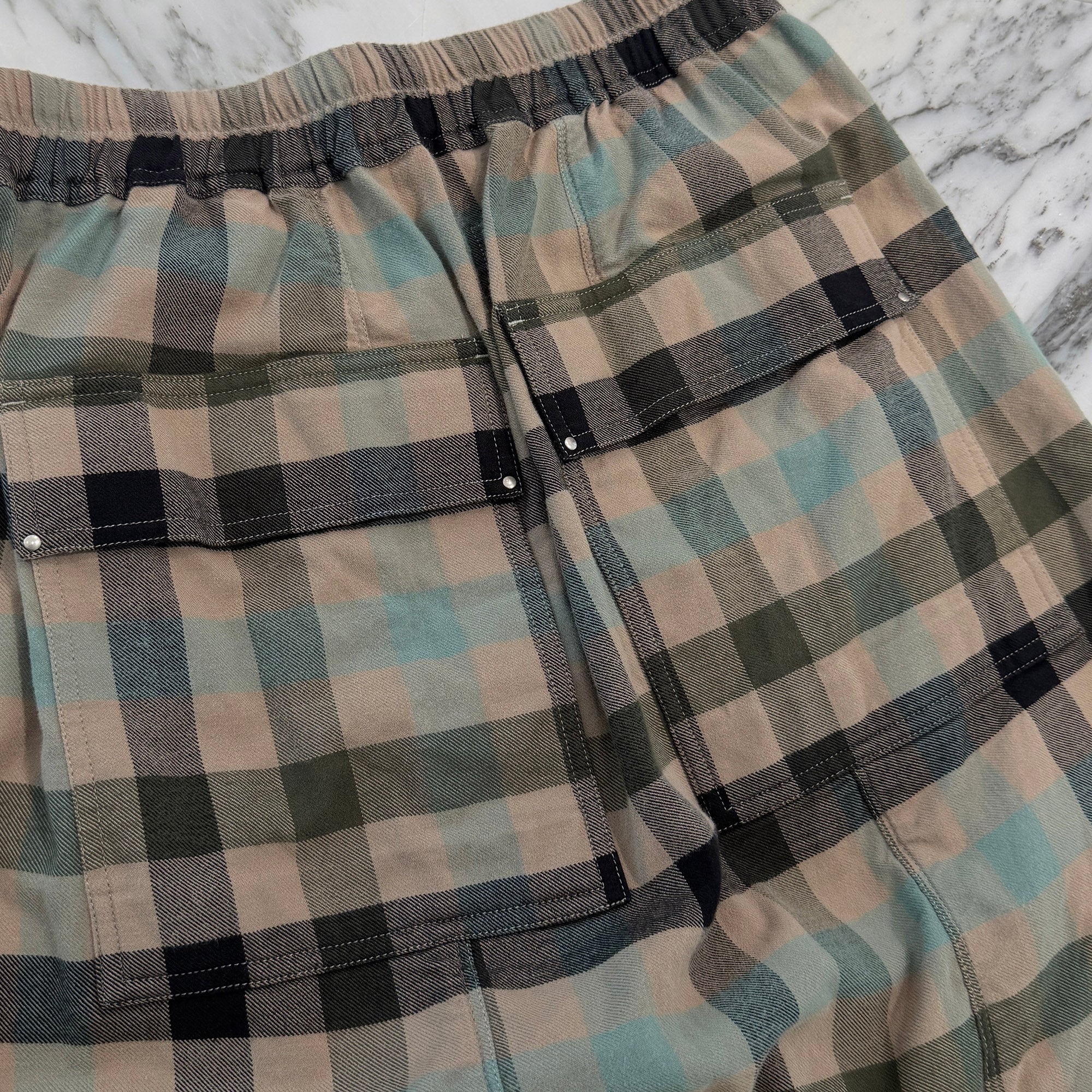 Rick Owens 2022AW Penta Check Bermuda Shorts RU02B2384-CP Size 36 リックオウェンス ペンタ チェック バミューダショーツ サイズ36