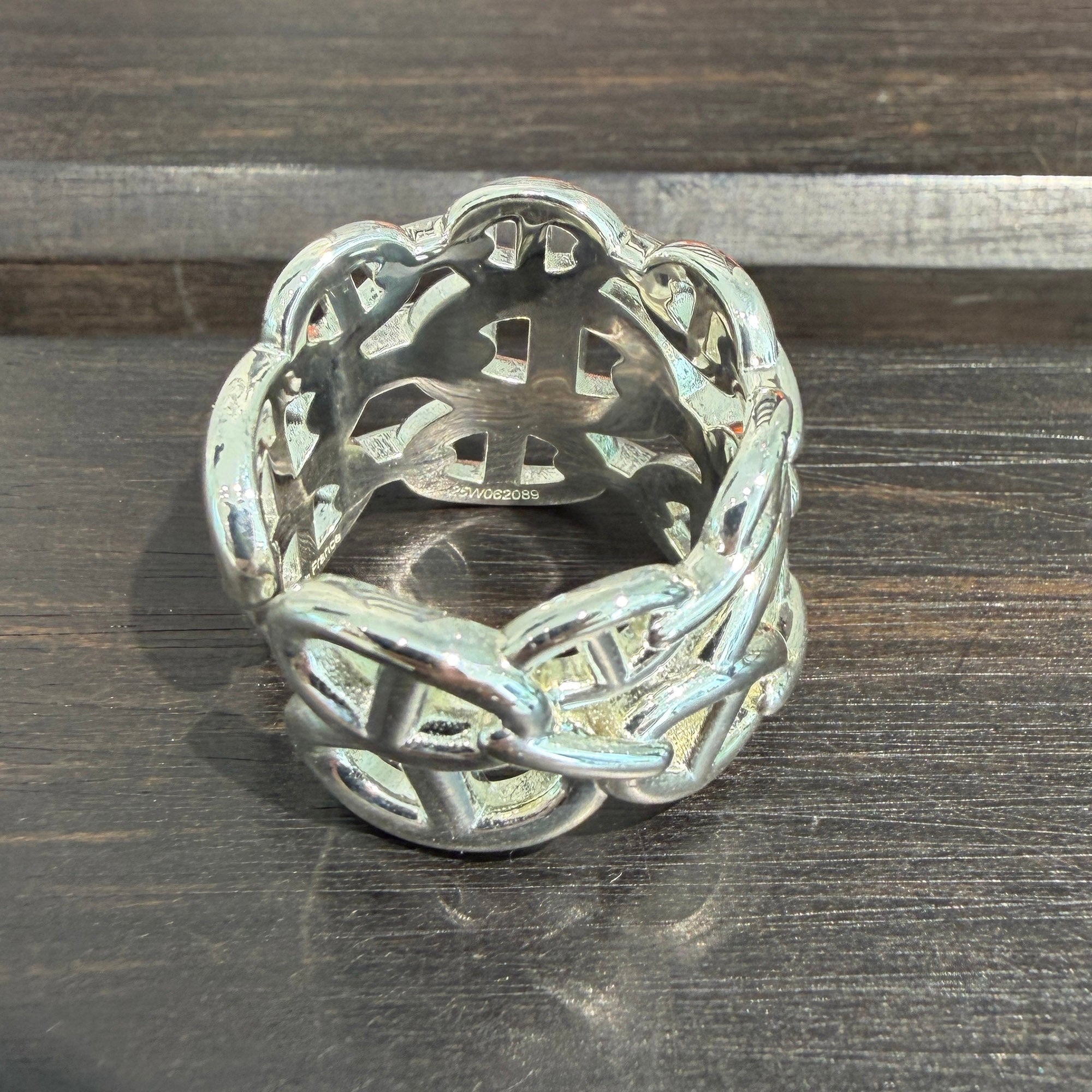 HERMES Chaine d'Ancre Anchaine GM Ring Size 57 (約17号) エルメス シェーヌダンクル アンシェネ GM リング サイズ57 (約17号)