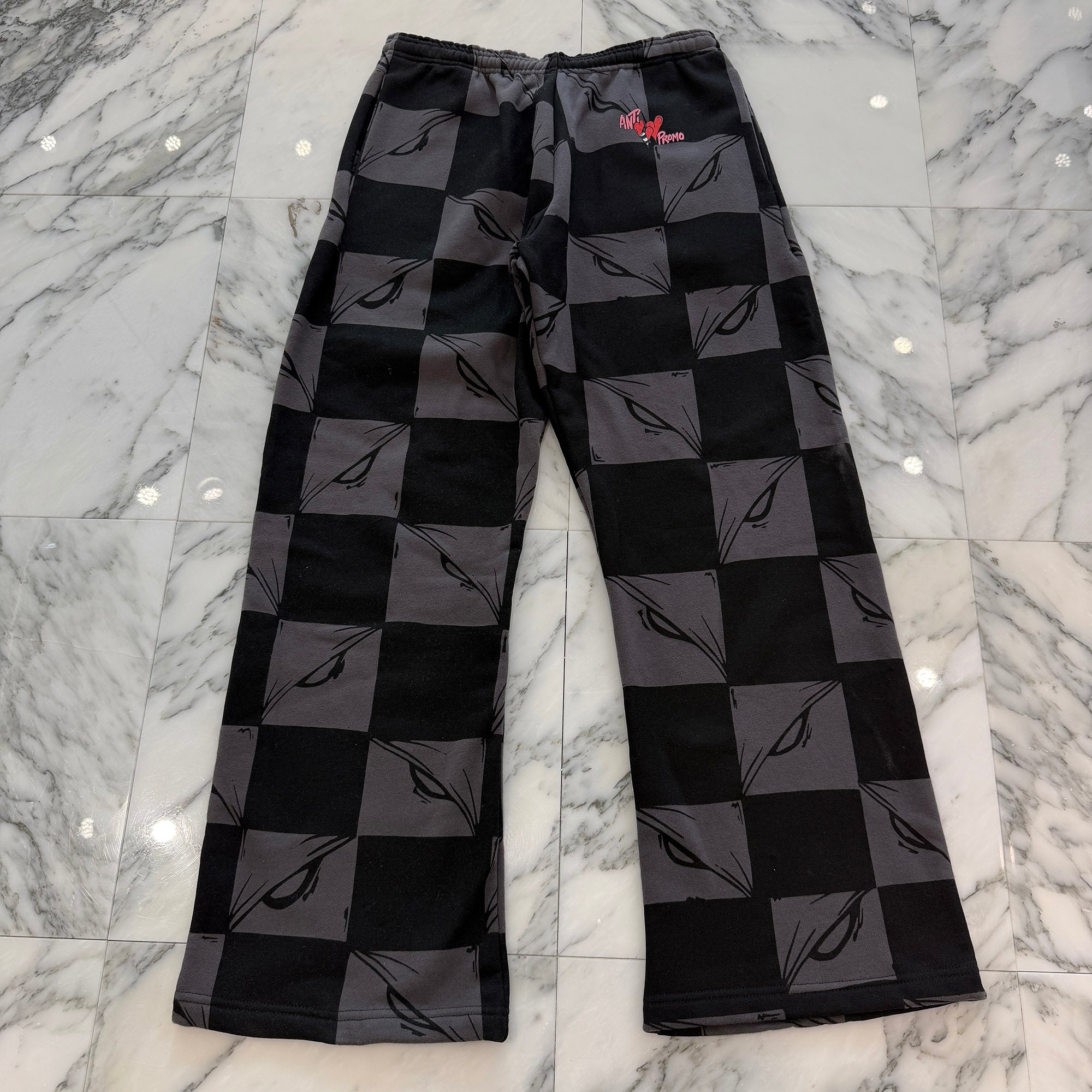 MATTY BOY ANTI PROMO 99 Eyes Flame Sweat Long Pants Size L マッティボーイ アンティ プロモ 99アイズ フレイム スウェット ロングパンツ サイズL