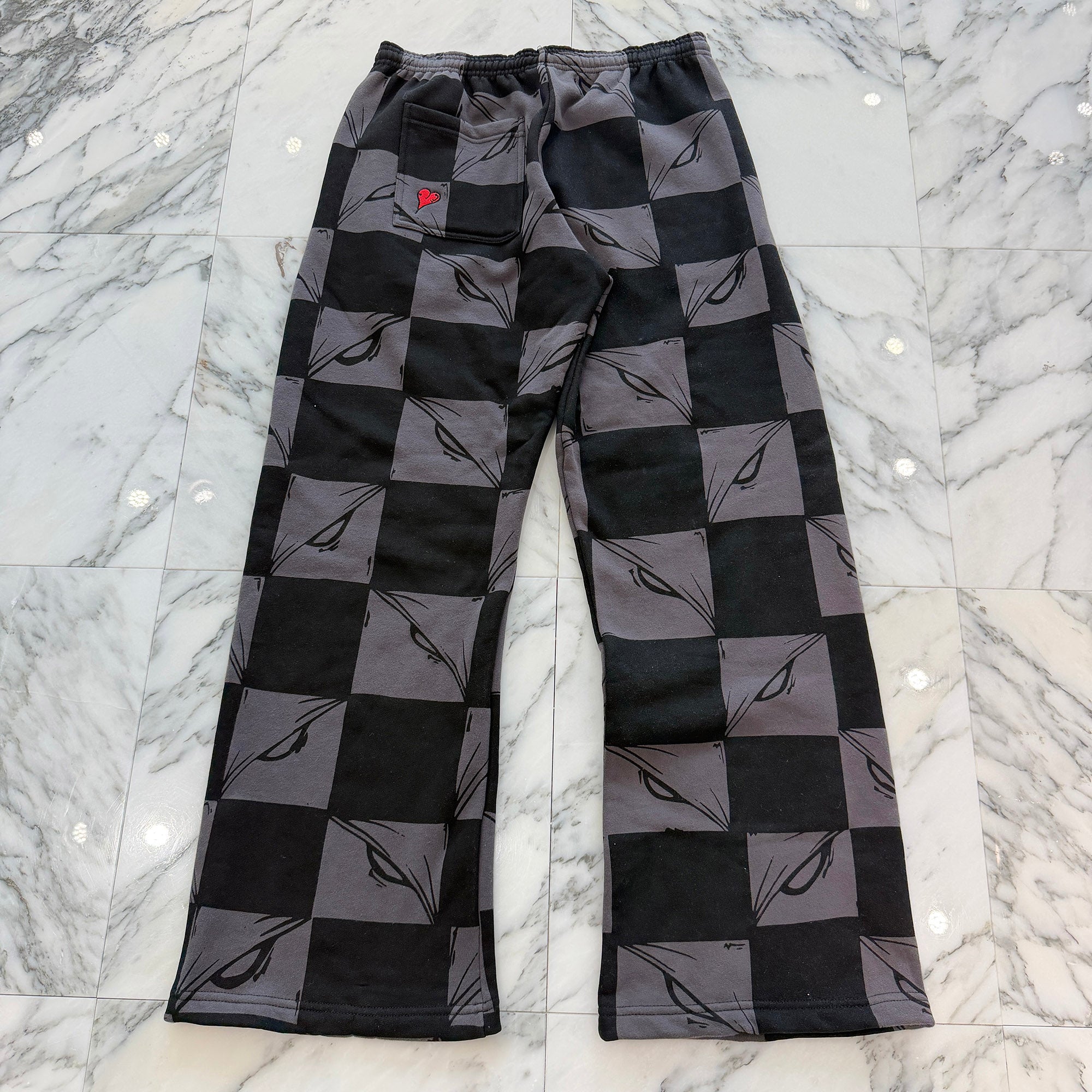 MATTY BOY ANTI PROMO 99 Eyes Flame Sweat Long Pants Size L マッティボーイ アンティ プロモ 99アイズ フレイム スウェット ロングパンツ サイズL