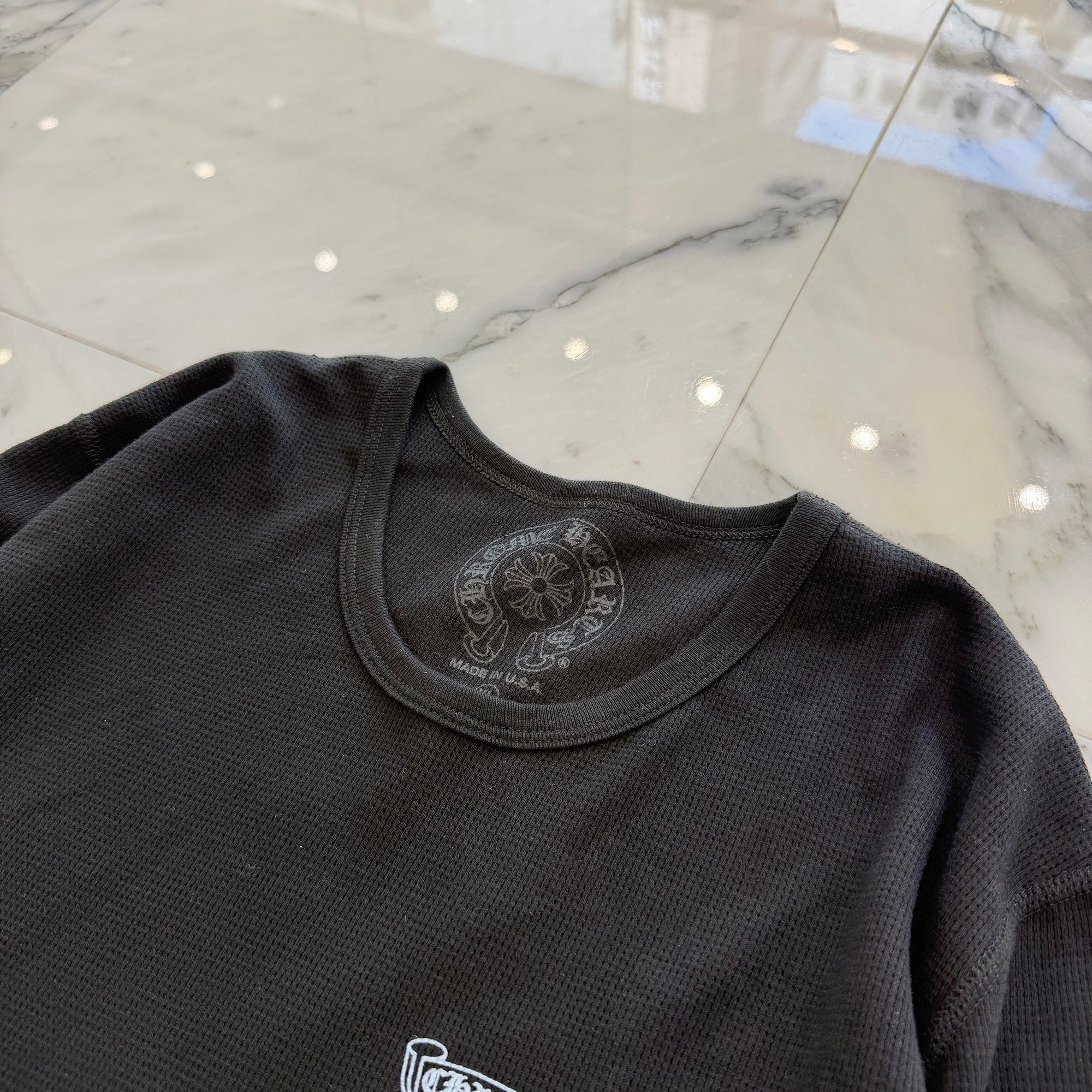 CHROME HEARTS 2025AW Scroll Label Arm Logo Print Thermal Long Sleeve Tee Size XL クロムハーツ スクロールラベル アームロゴプリント  サーマル ロングスリーブ Tシャツ サイズXL