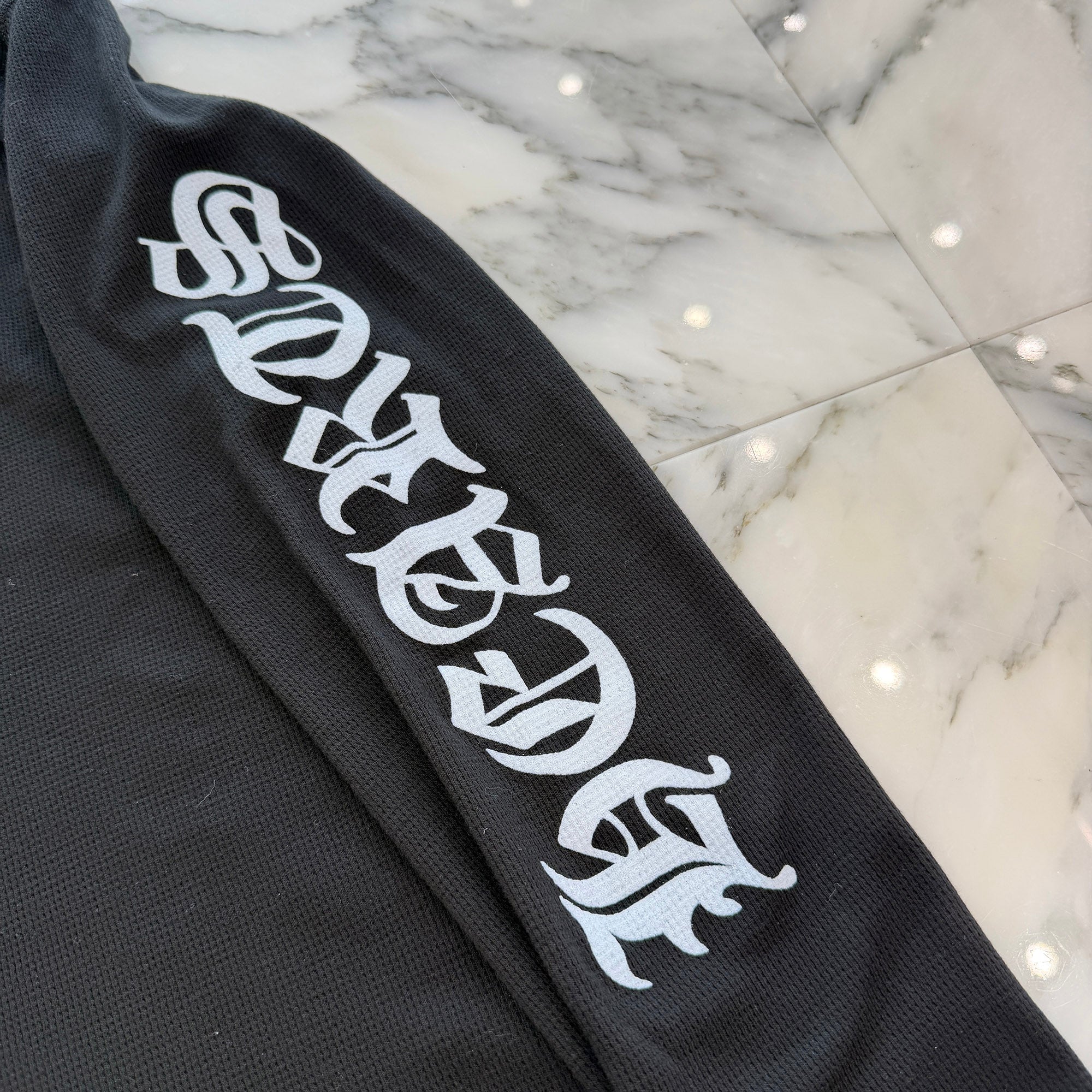 CHROME HEARTS 2025AW Scroll Label Arm Logo Print Thermal Long Sleeve Tee Size XL クロムハーツ スクロールラベル アームロゴプリント  サーマル ロングスリーブ Tシャツ サイズXL