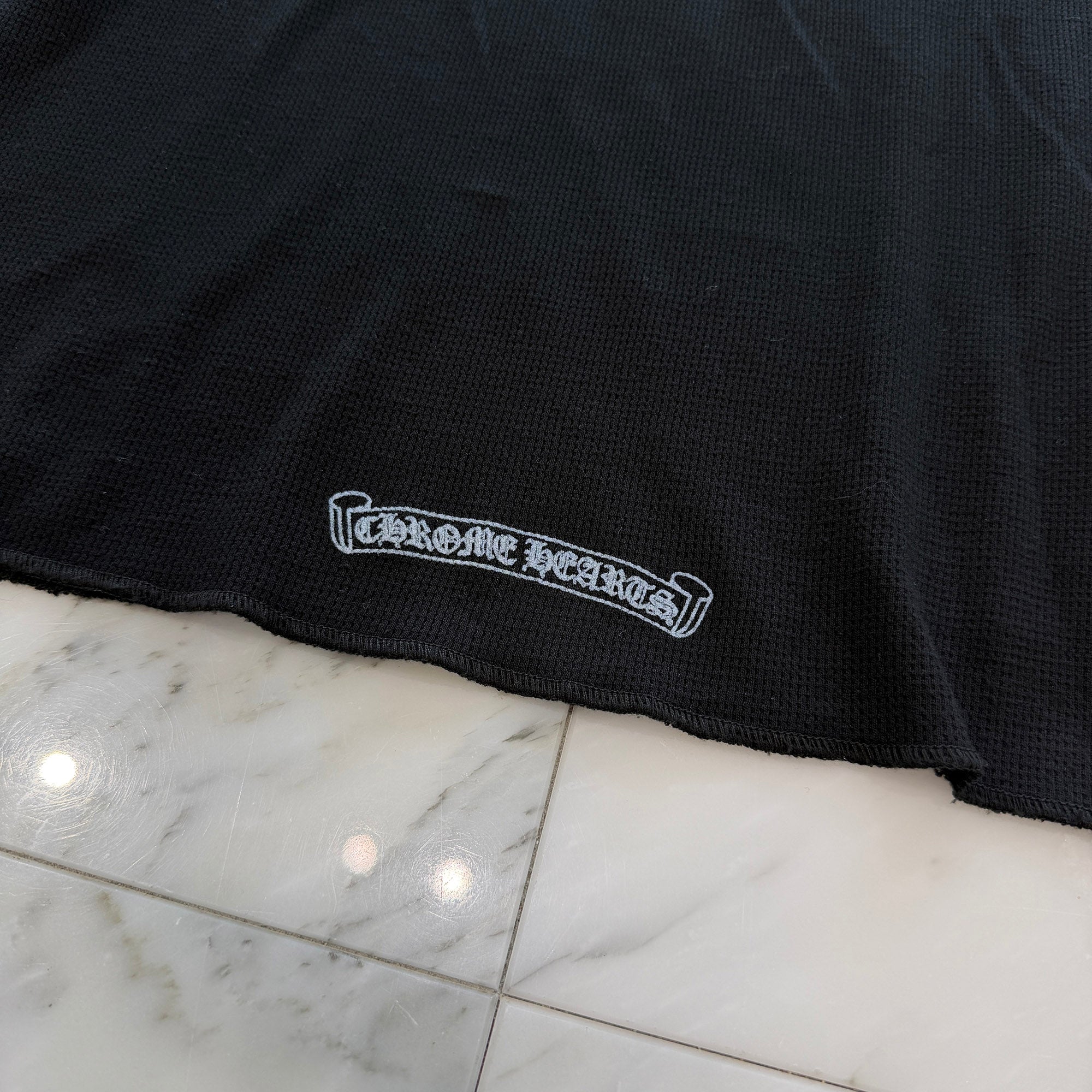 CHROME HEARTS 2025AW Scroll Label Arm Logo Print Thermal Long Sleeve Tee Size XL クロムハーツ スクロールラベル アームロゴプリント  サーマル ロングスリーブ Tシャツ サイズXL