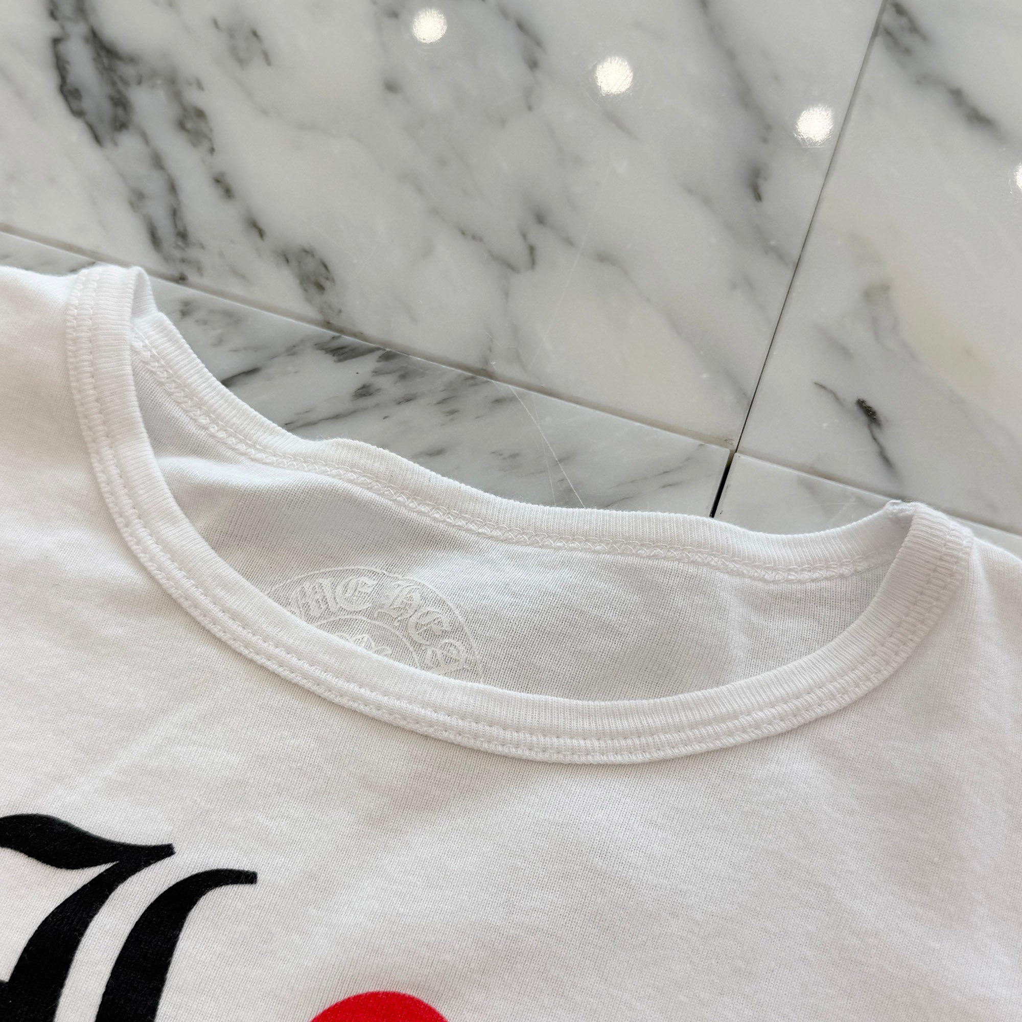 CHROME HEARTS "I Love NY" Cropped Tee Size ONE SIZE (68-112) クロムハーツ "アイ・ラブ・ニューヨーク" クロップドTシャツ サイズONE SIZE (68-112)