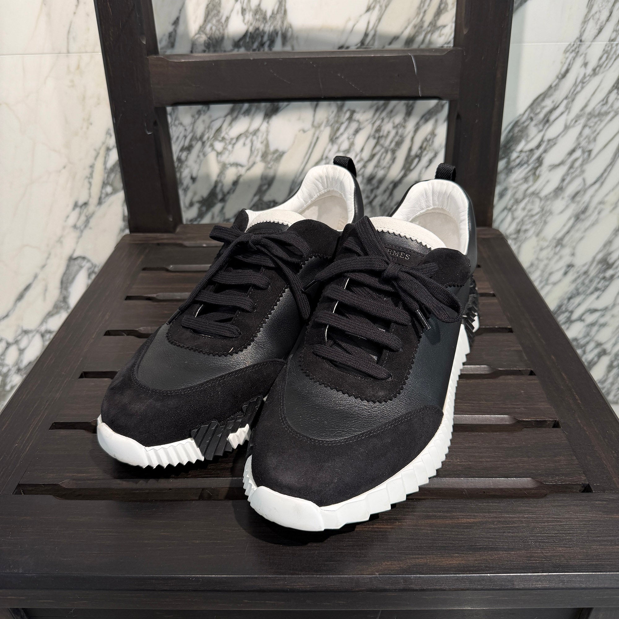HERMES 2020AW "Bouncing" Suede leather Sneakers H221898Z Size 44 (約29.0cm) エルメス "バウンシング" スウェードレザー スニーカー サイズ44 (約29.0cm)