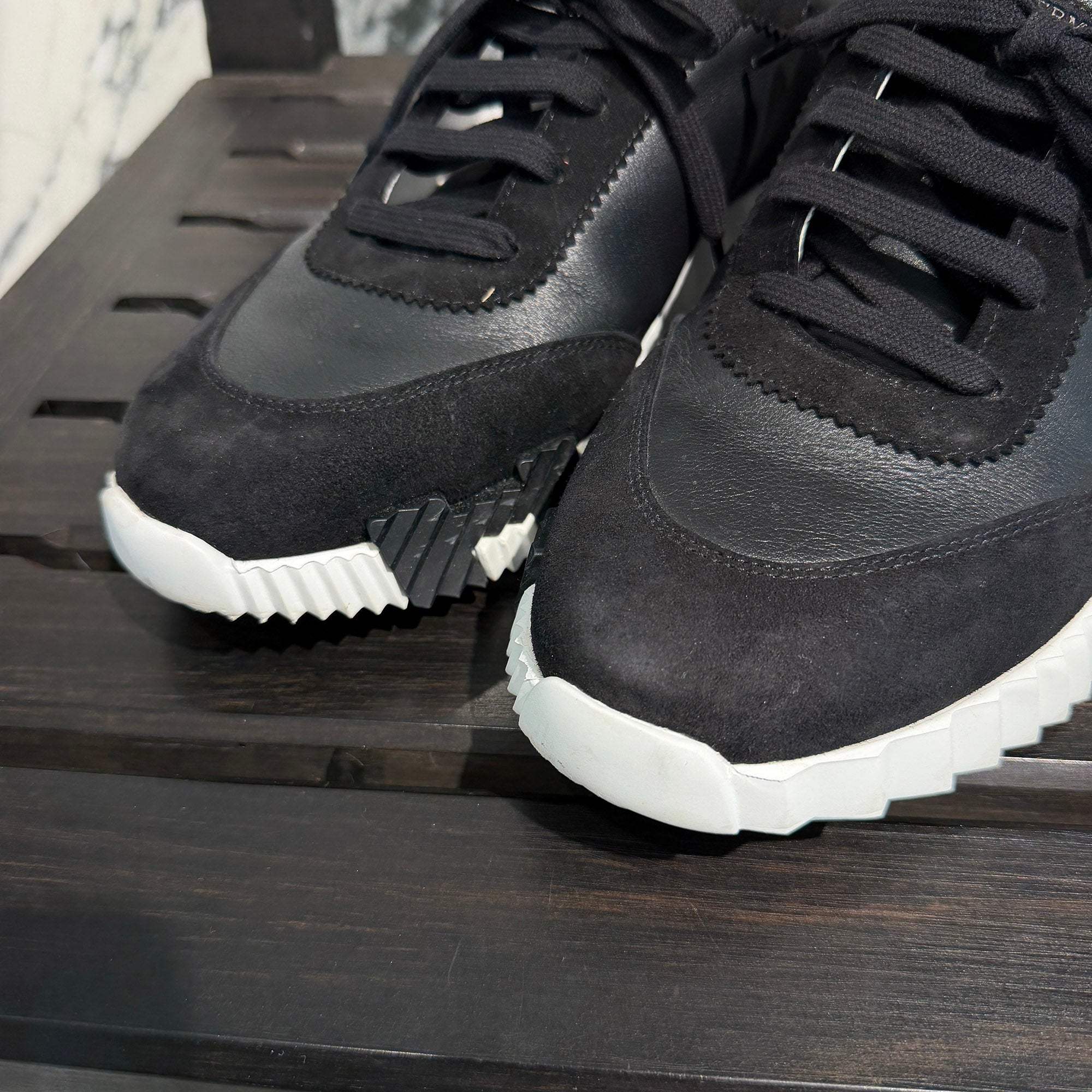 HERMES 2020AW "Bouncing" Suede leather Sneakers H221898Z Size 44 (約29.0cm) エルメス "バウンシング" スウェードレザー スニーカー サイズ44 (約29.0cm)