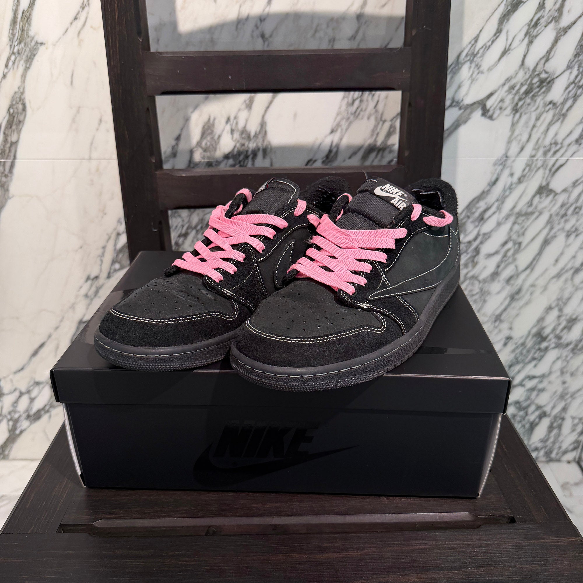 NIKE × Travis Scott Air Jordan 1 Low OG SP "Black Phantom" DM7866-001 Size US10.5 (28.5cm) ナイキ×トラヴィススコット エアジョーダン1 ロー OG SP "ブラック ファントム" サイズUS10.5 (28.5cm)