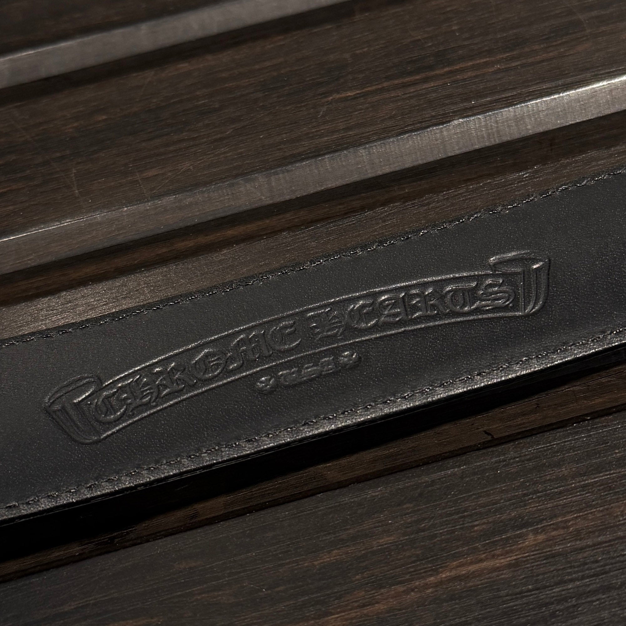 CHROME HEARTS 3PC Roller Leather Belt Size 32 inch クロムハーツ 3PC ローラー レザーベルト サイズ32インチ