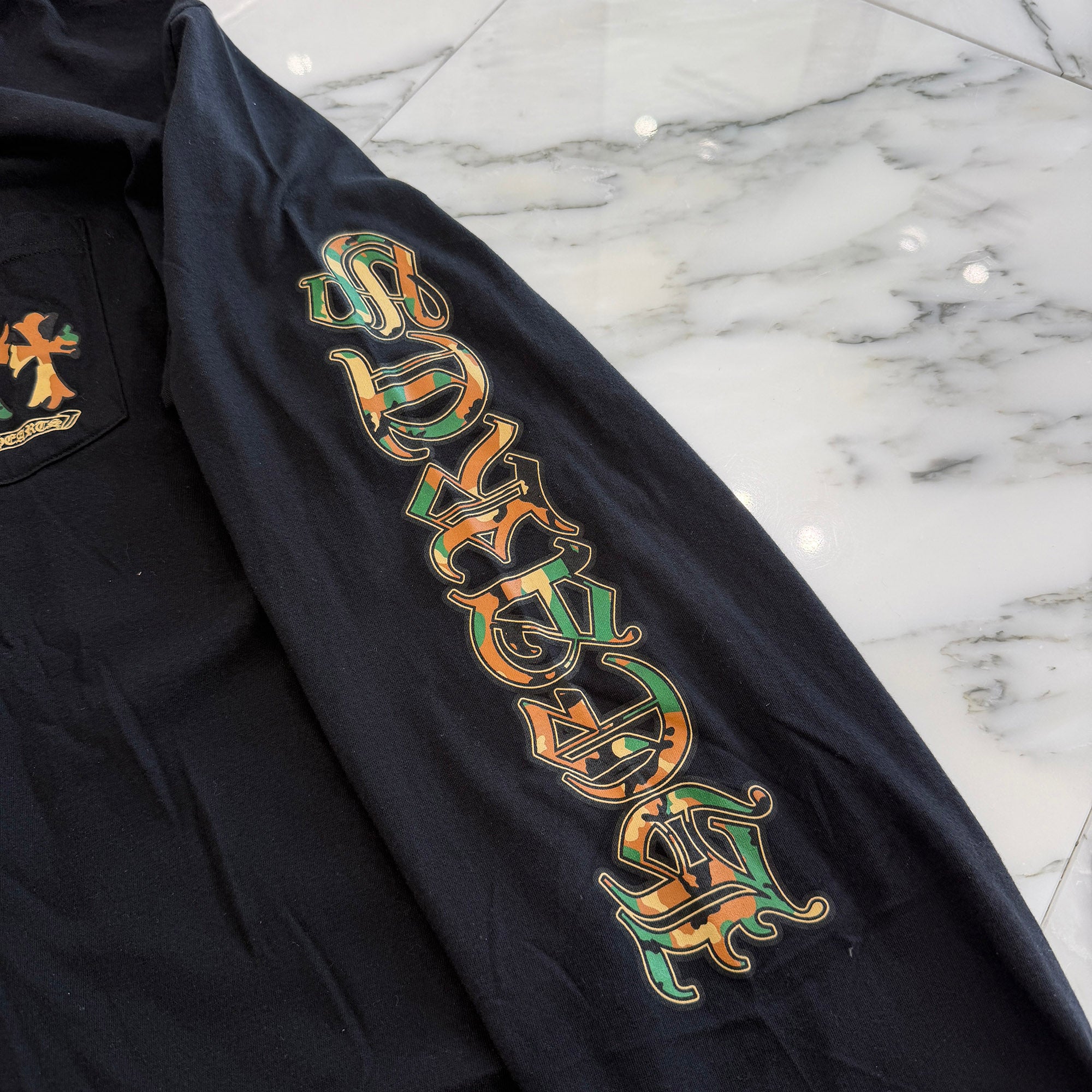 CHROME HEARTS Camo Horseshoe Long Sleeve Tee Size XXL クロムハーツ カモ ホースシュー ロングスリーブTシャツ サイズXXL