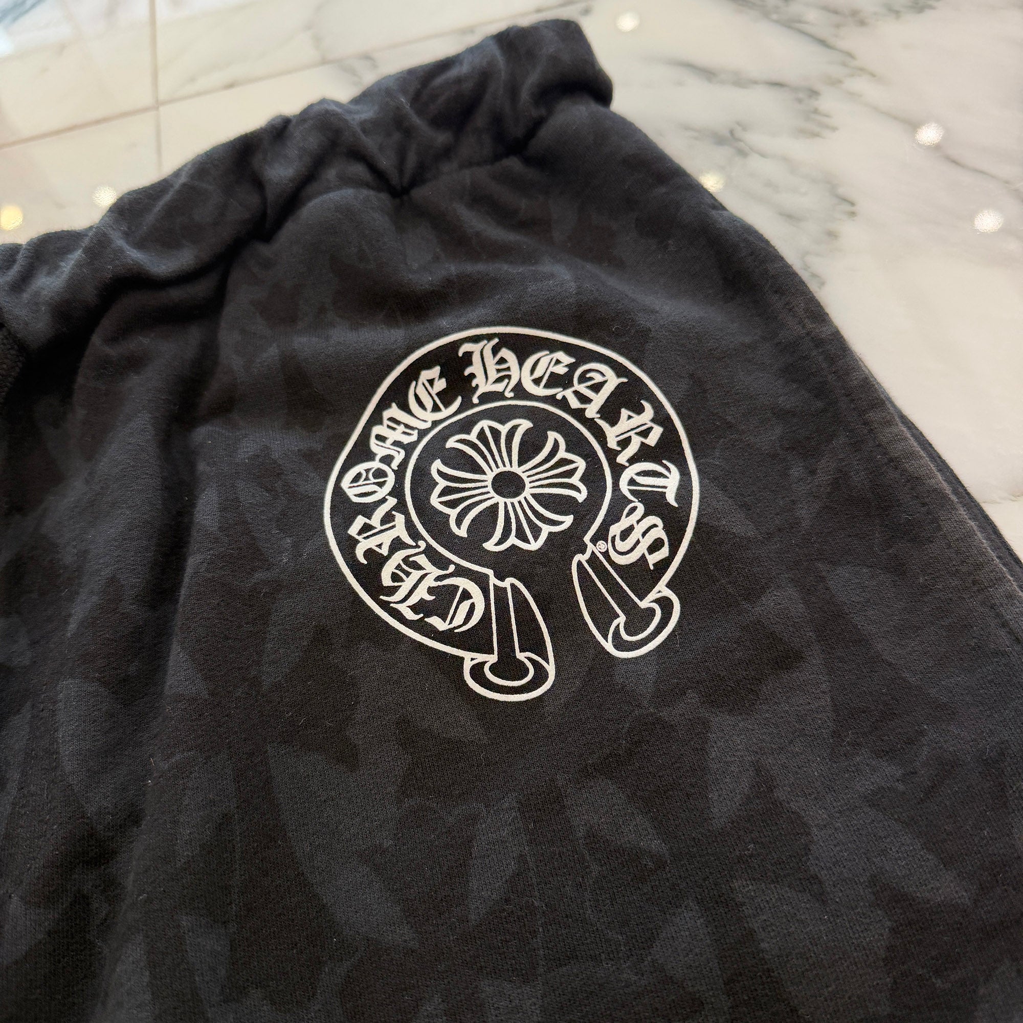 CHROME HEARTS 2024SS Graveyard Cemetery Cross Sweat Pants Size L クロムハーツ グレイブヤード セメタリークロス スウェットショーツ サイズL