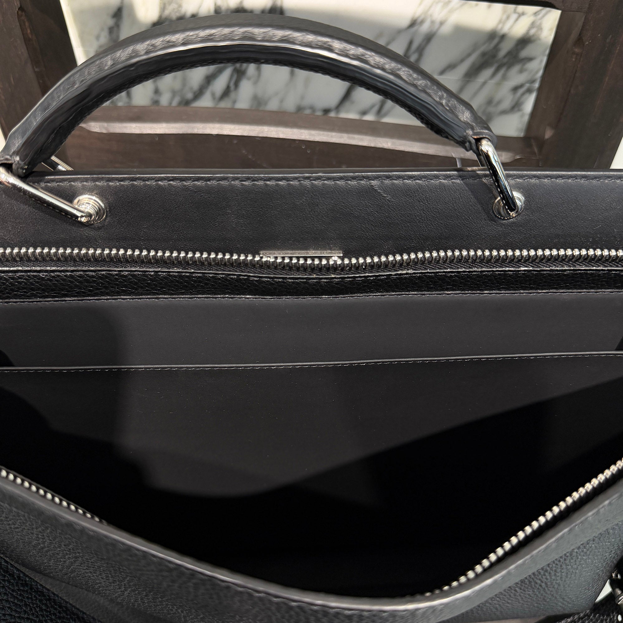 FENDI Peekaboo Iconic Essential Business Bag 7VA476 A91A F0GXN フェンディ ピーカブー アイコニックエッセンシャル ビジネスバッグ
