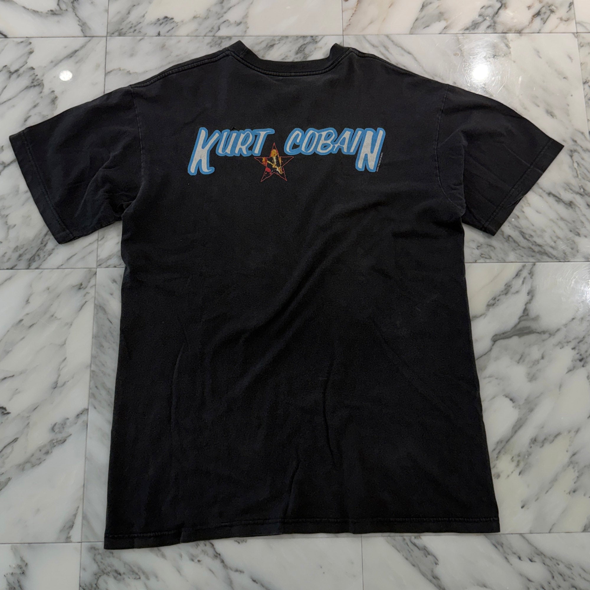 Vintage 90's NILVANA KURT COBAIN Memorial "THE END OF MUSIC" Star 1996 giant S/S Tee Size L ヴィンテージ 90's ニルバーナ カートコバーン メモリアル "ザ エンド オブ ミュージック" スター1996 ジャイアント社製Tシャツ サイズL