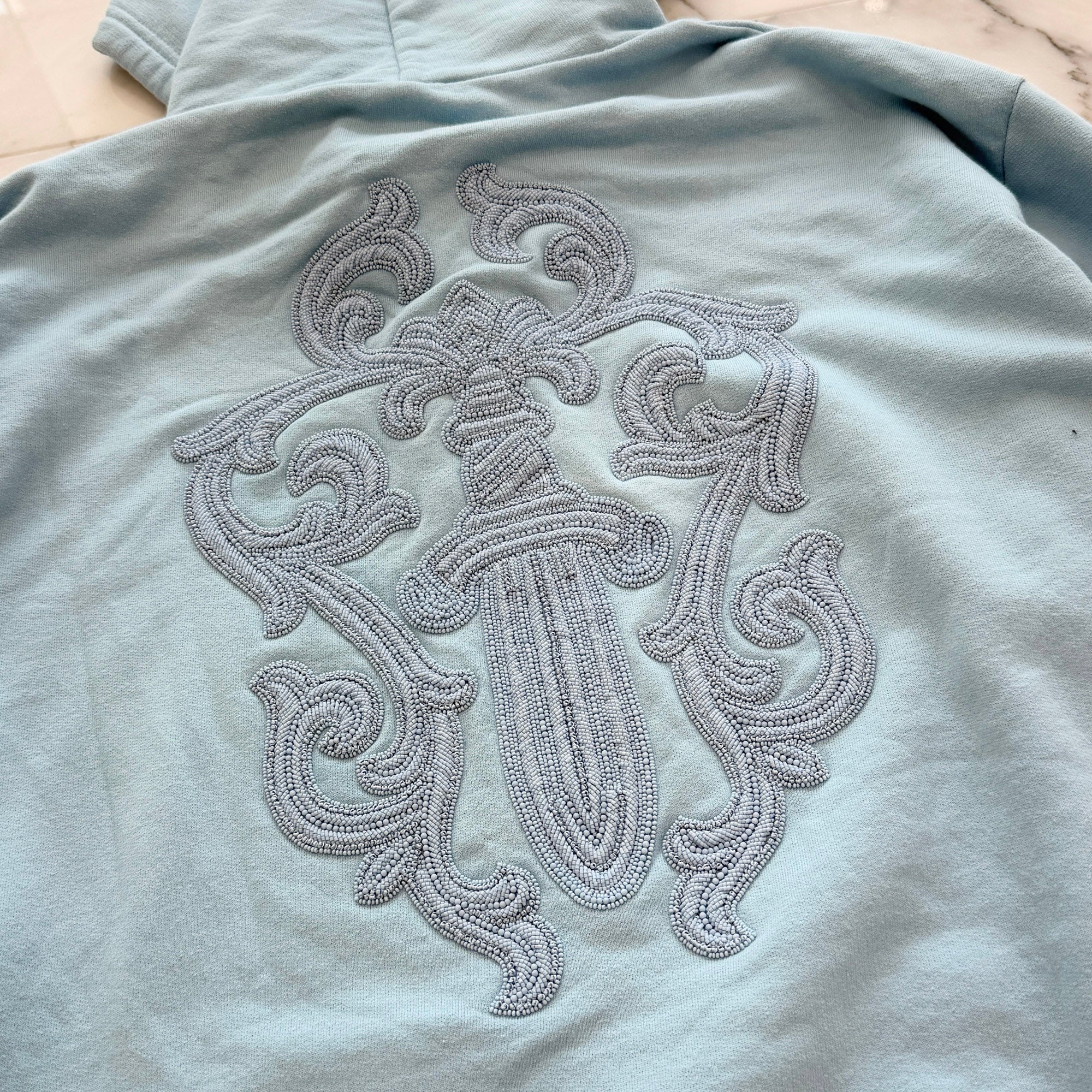 CHROME HEARTS Beaded Vine Dagger Zip Up Hoodie Size M クロムハーツ