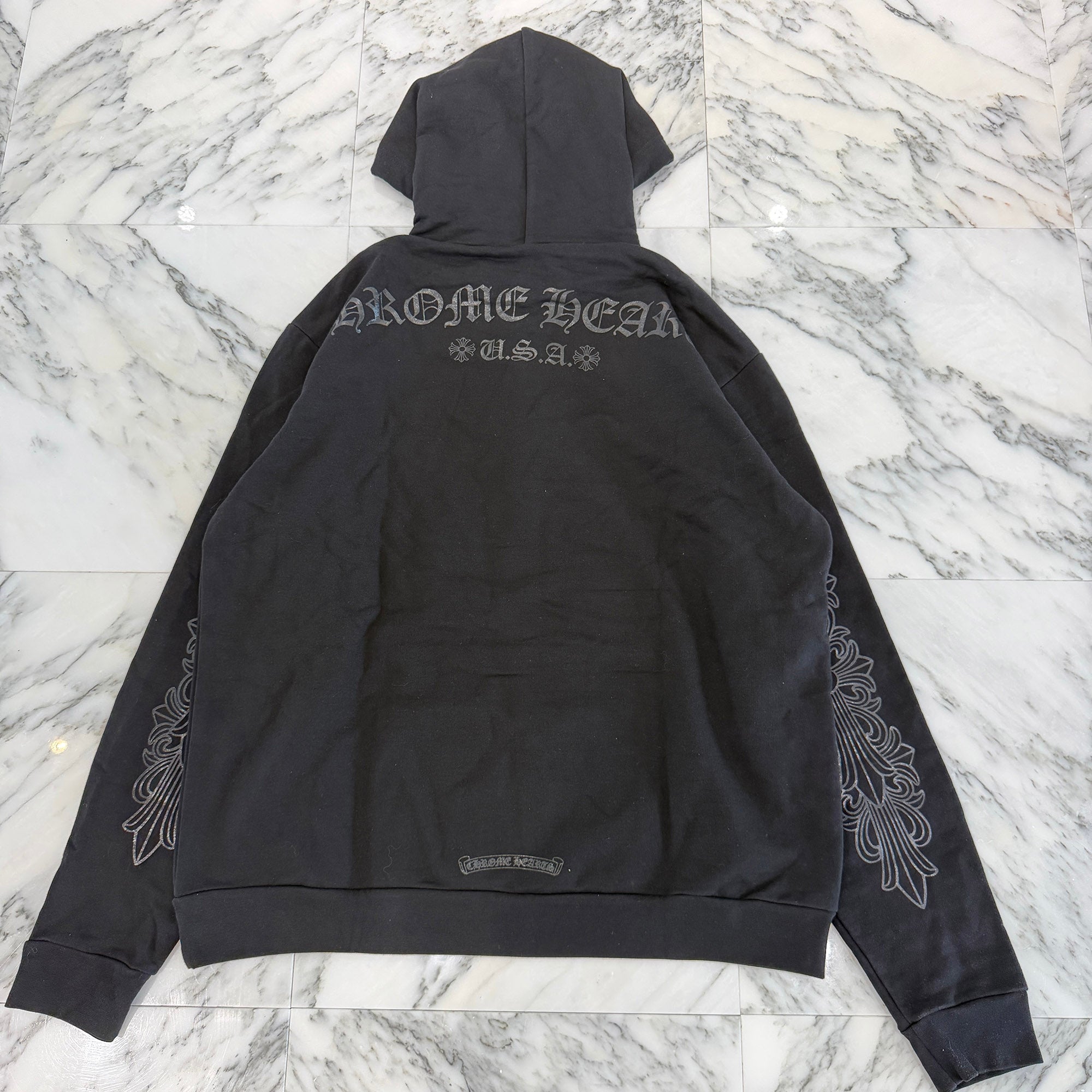CHROME HEARTS 2026SS ONLINE Limited Floral Cross Back Arch Logo