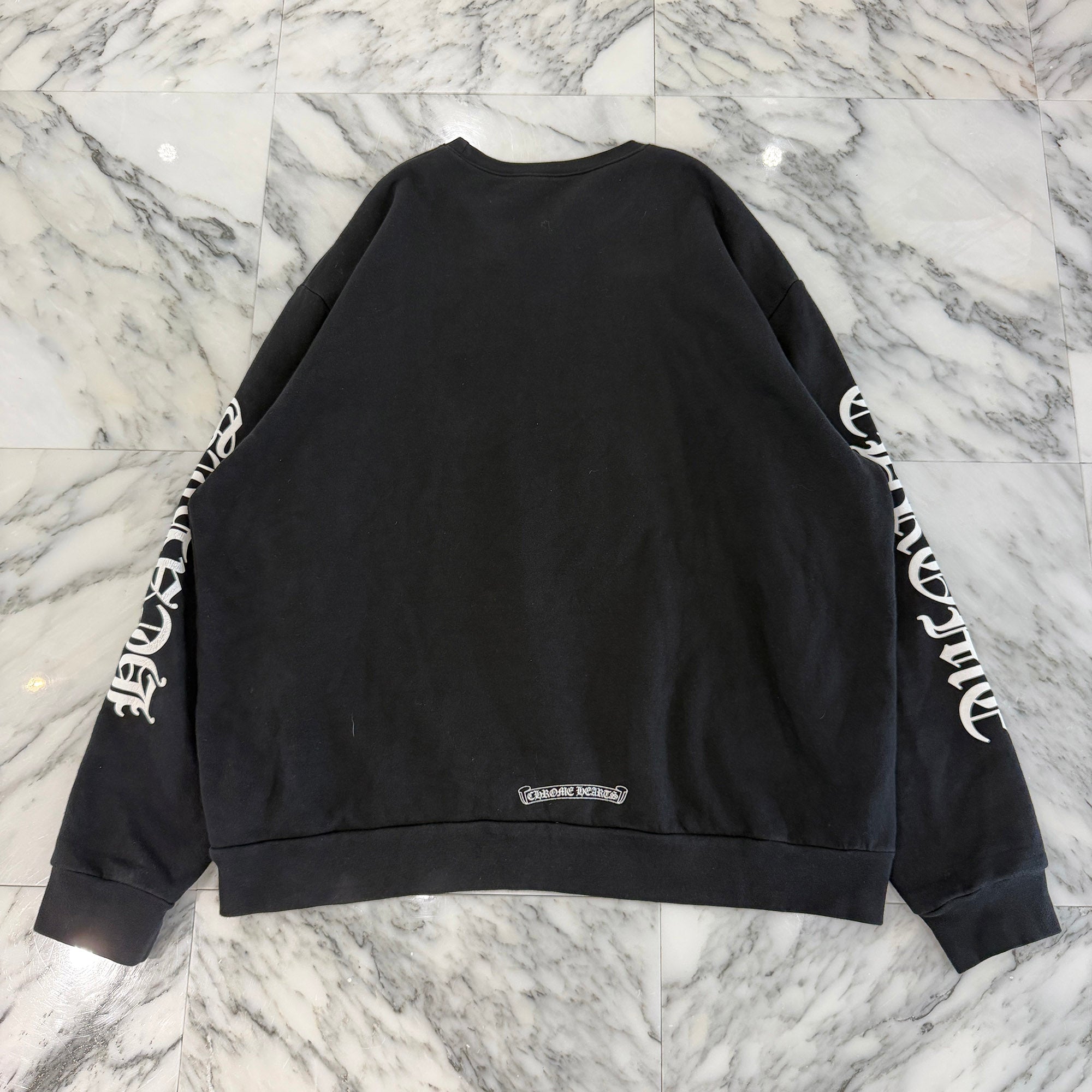 CHROME HEARTS Neck Logo Crewneck Sweatshirt Size L クロムハーツ ネックロゴクルーネックスウェットシャツ サイズL