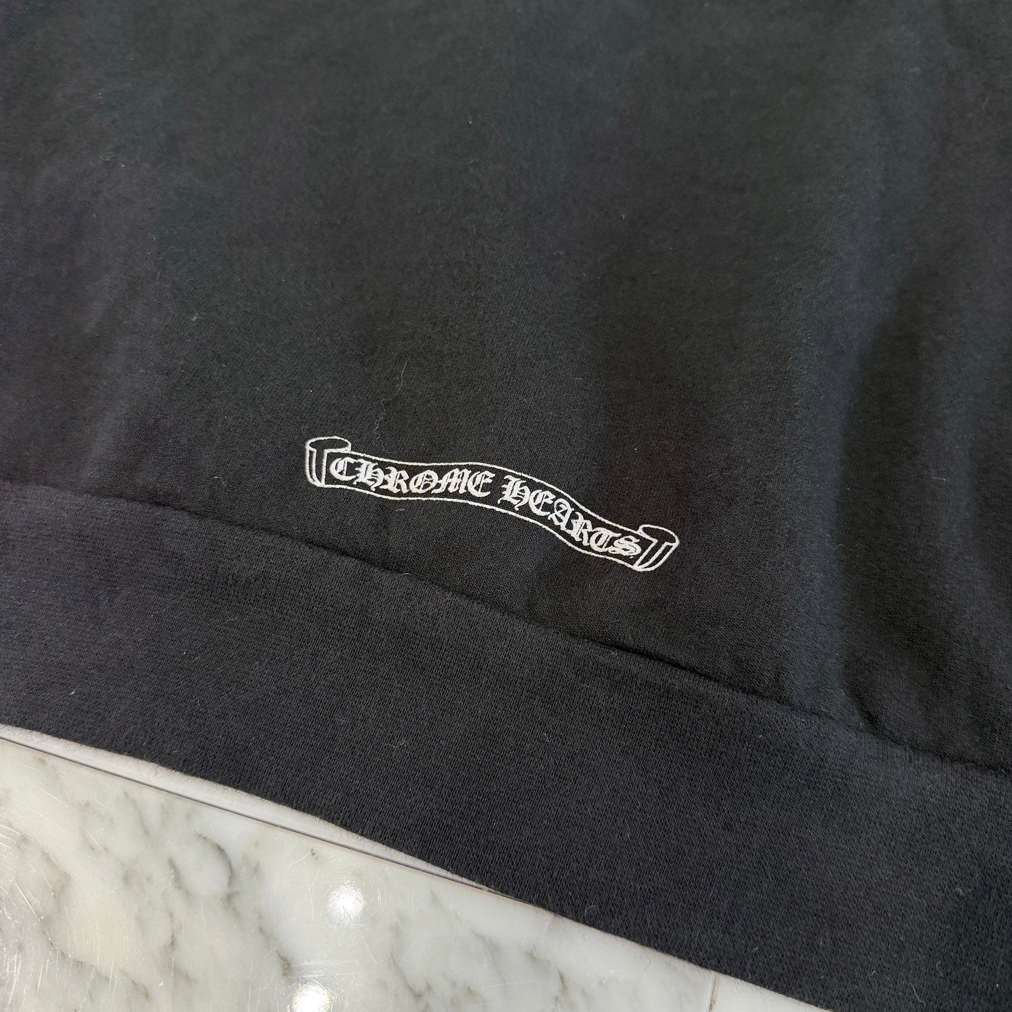 CHROME HEARTS Neck Logo Crewneck Sweatshirt Size L クロムハーツ ネックロゴクルーネックスウェットシャツ サイズL