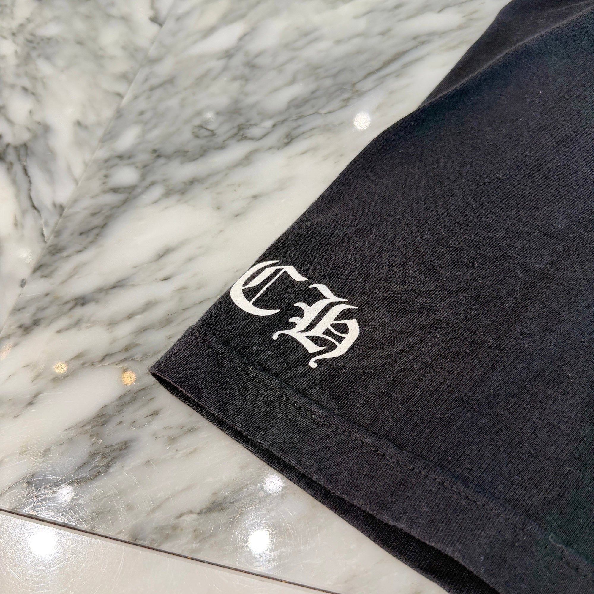 CHROME HEARTS Neck Logo Back Double Cross Scroll Tee Size S クロムハーツ ネックロゴ バック ダブル クロス スクロール Tシャツ サイズS