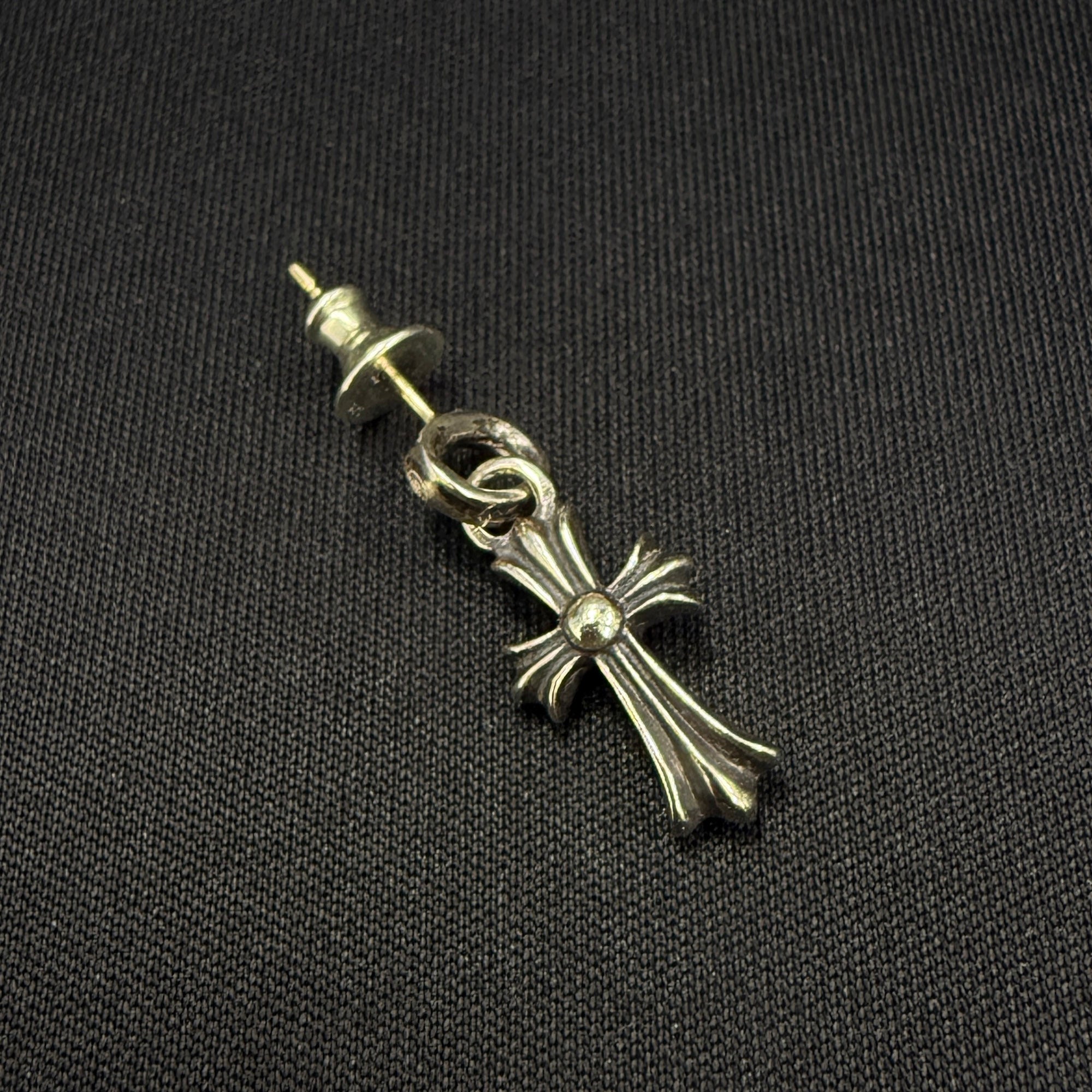 CHROME HEARTS CH Cross Baby Fat Drop Earrings クロムハーツ CHクロス ベイビーファット ドロップ イヤリング ピアス