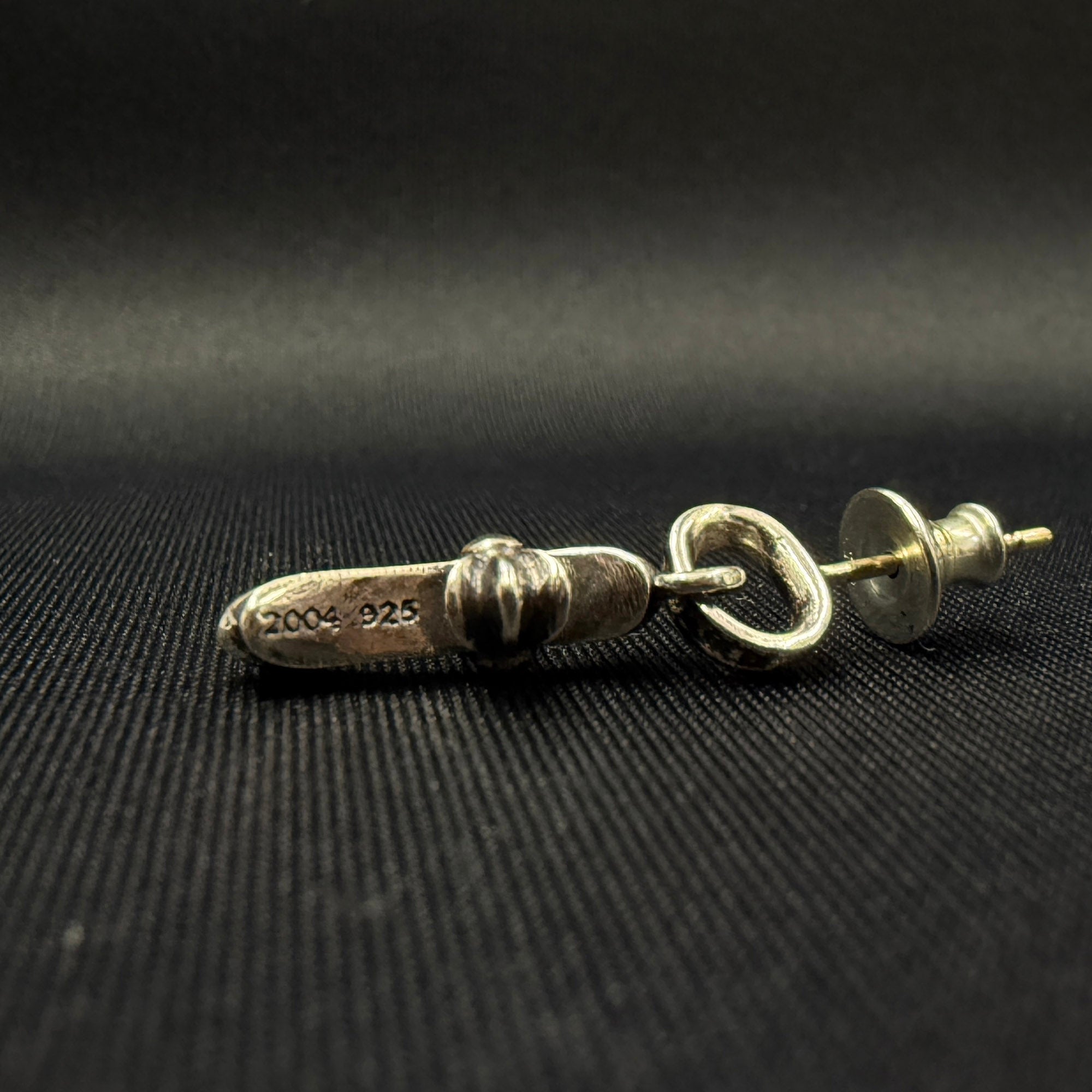 CHROME HEARTS CH Cross Baby Fat Drop Earrings クロムハーツ CHクロス ベイビーファット ドロップ イヤリング ピアス