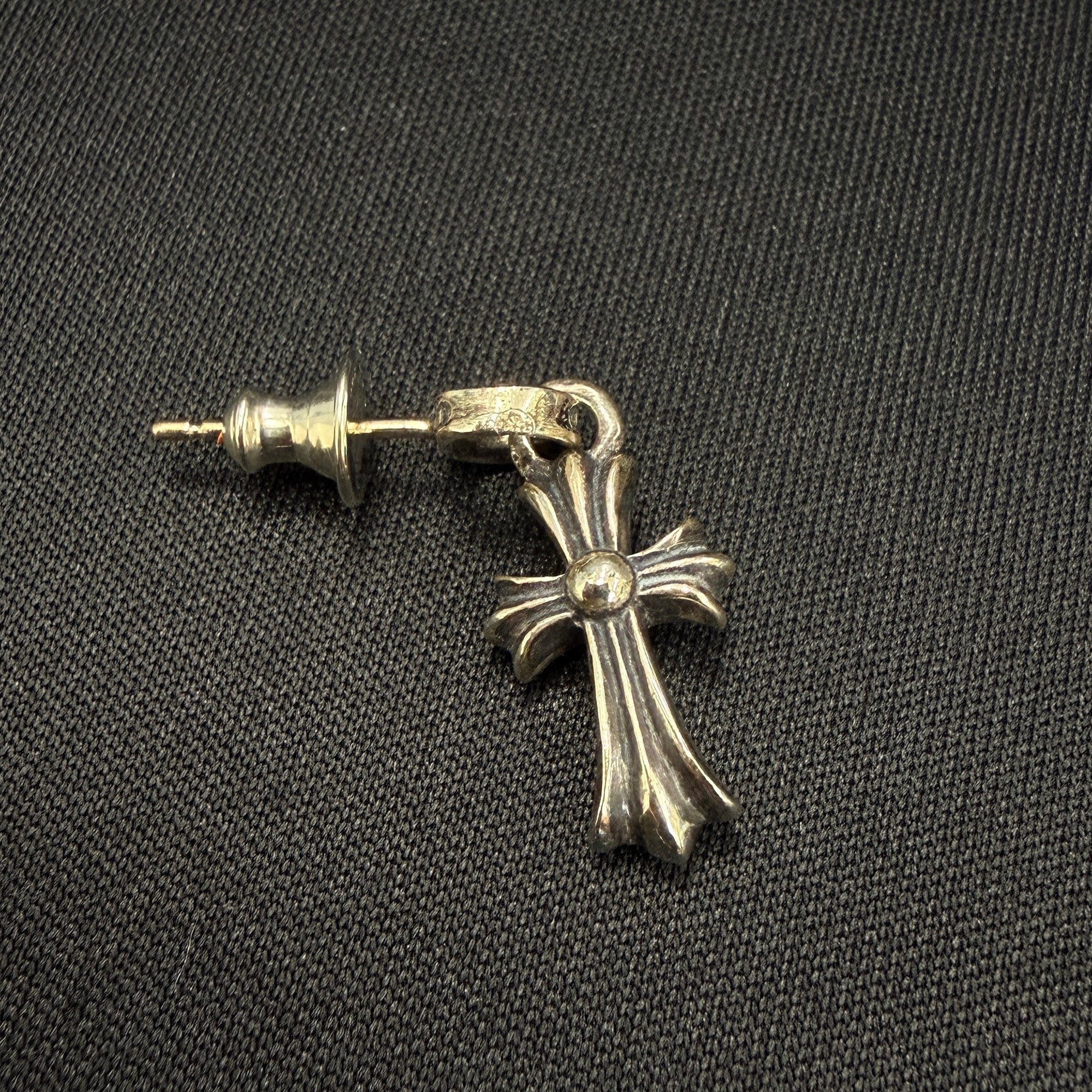 CHROME HEARTS CH Cross Baby Fat Drop Earrings クロムハーツ CH