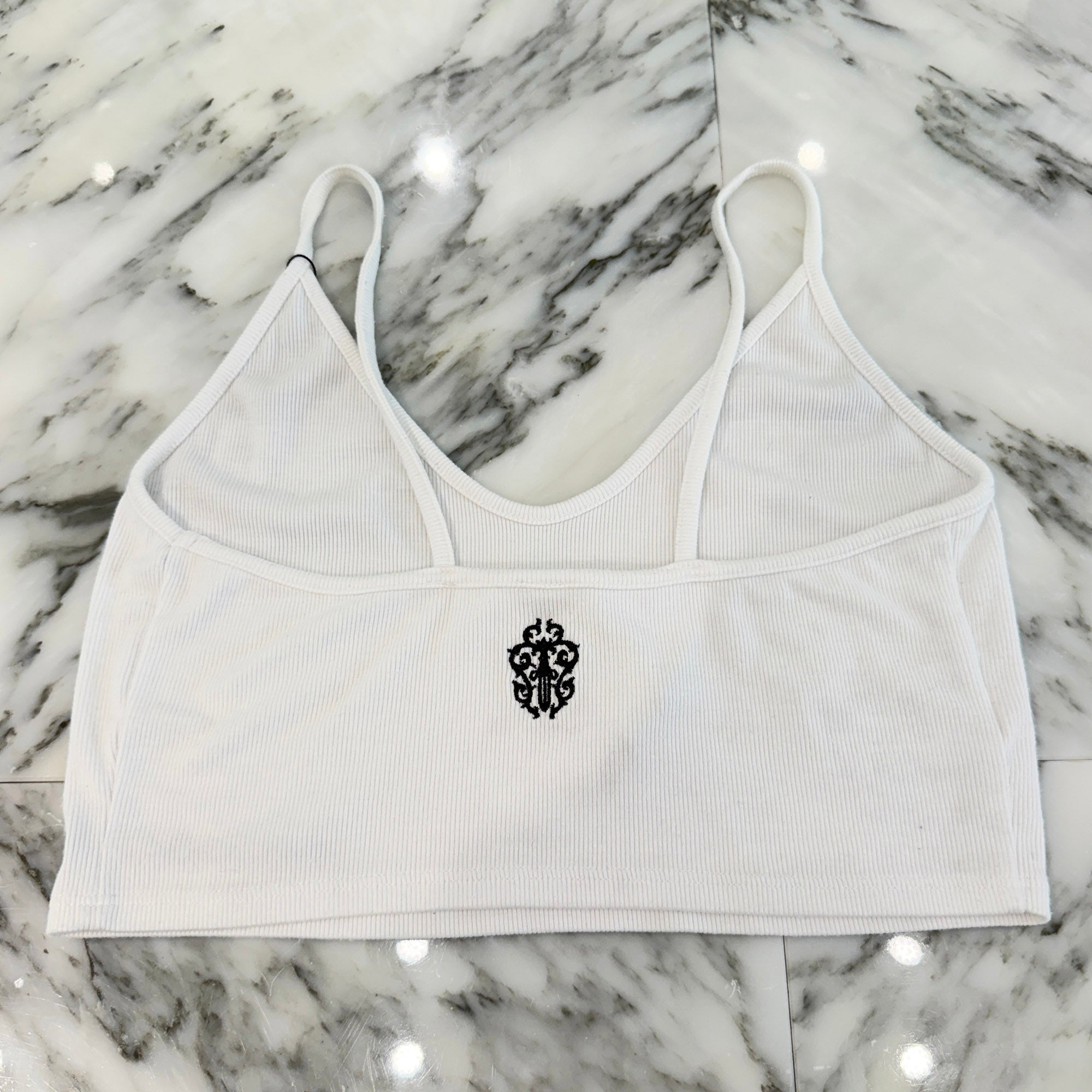 CHROME HEARTS Y NOT Vine Dagger Embroidery Camisole Size M クロムハーツ ワイノット ヴァインダガー刺繍 キャミソール サイズM