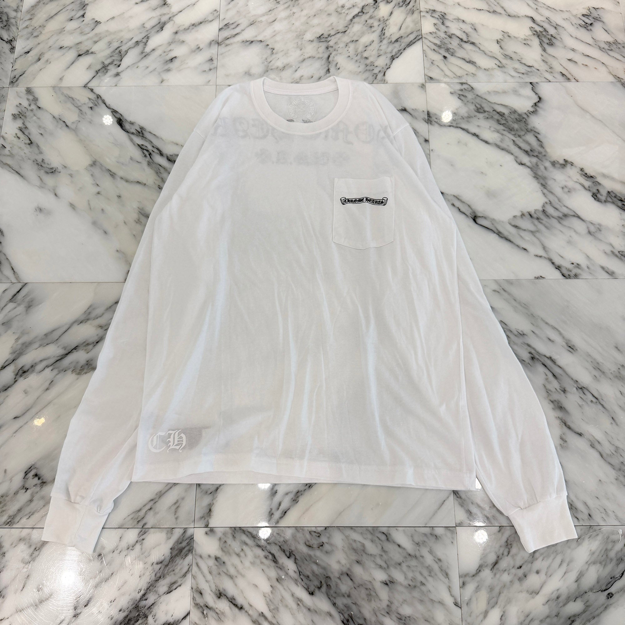 CHROME HEARTS Back Arch Logo USA Long Sleeve Tee Size L クロムハーツ バックアーチロゴ USA ロングスリーブTシャツ サイズL