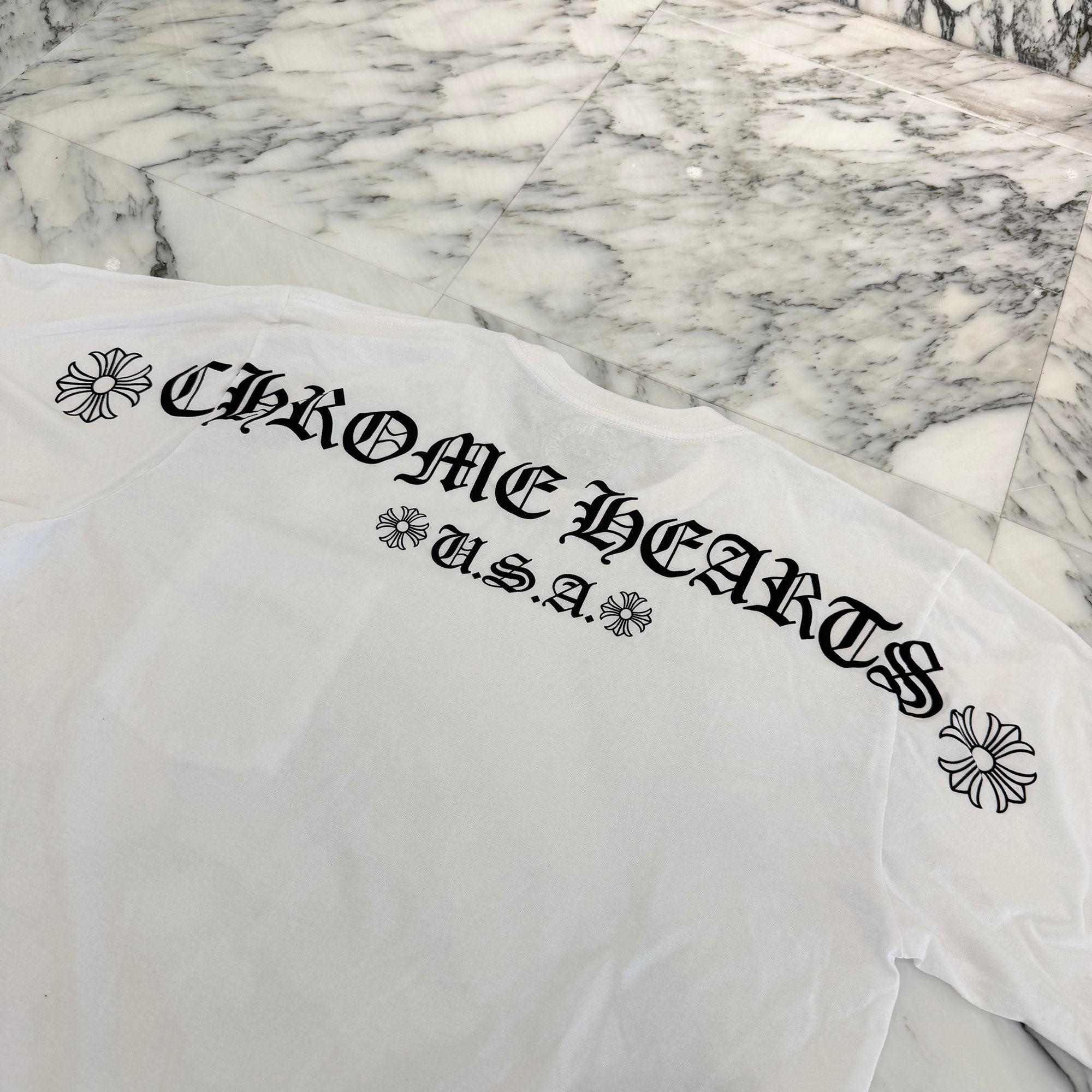 CHROME HEARTS Back Arch Logo USA Long Sleeve Tee Size L クロムハーツ バックアーチロゴ USA ロングスリーブTシャツ サイズL
