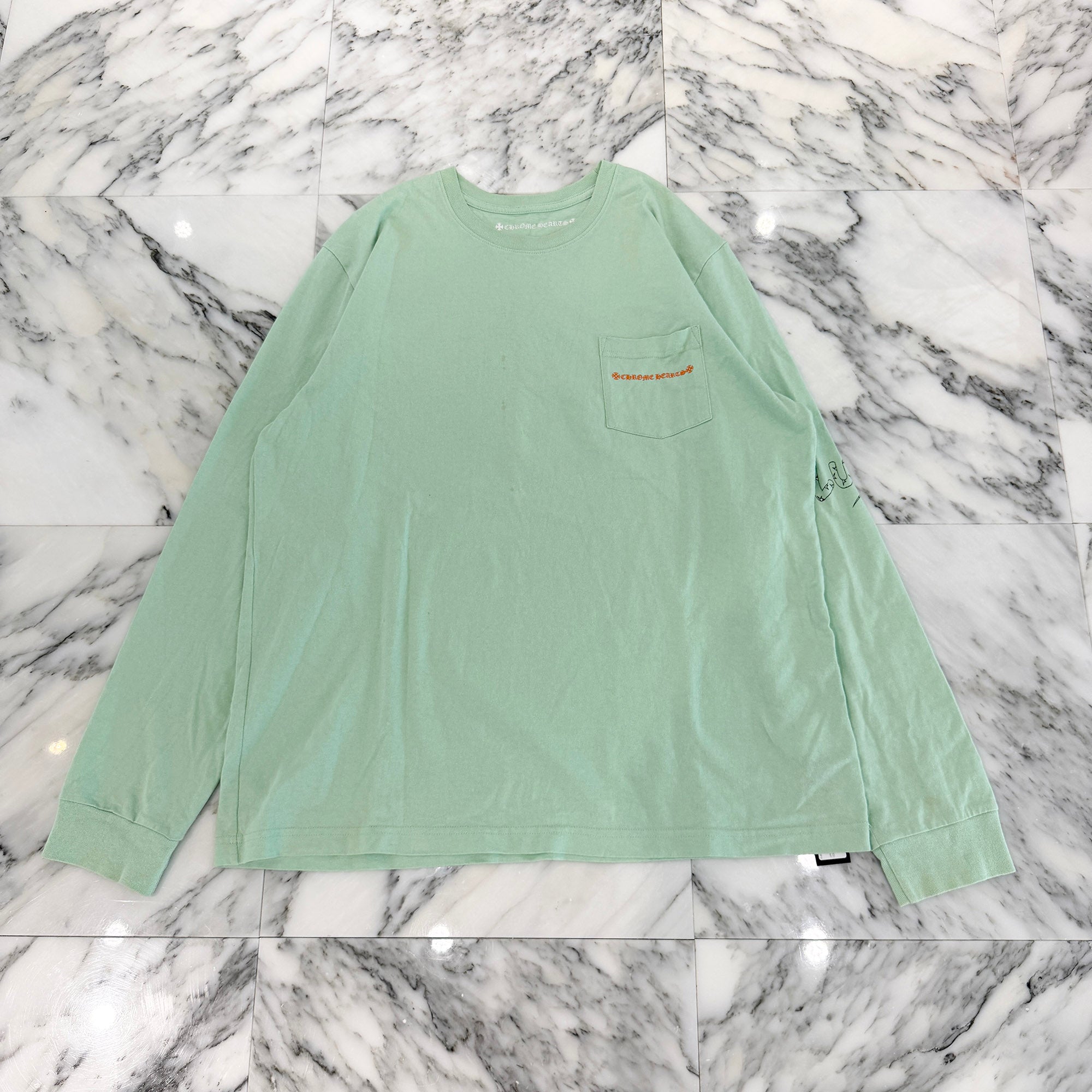 CHROME HEARTS × MATTY BOY 2019SS PPO SEAFORM GRN Long Sleeve Tee Size XL クロムハーツ × マッティボーイ PPO シーフォーム グリーン ロングスリーブTシャツ サイズXL