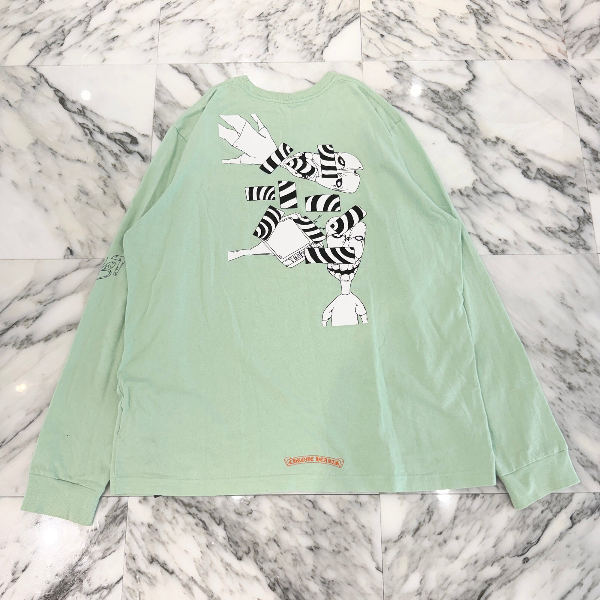 CHROME HEARTS × MATTY BOY 2019SS PPO SEAFORM GRN Long Sleeve Tee Size XL クロムハーツ × マッティボーイ PPO シーフォーム グリーン ロングスリーブTシャツ サイズXL