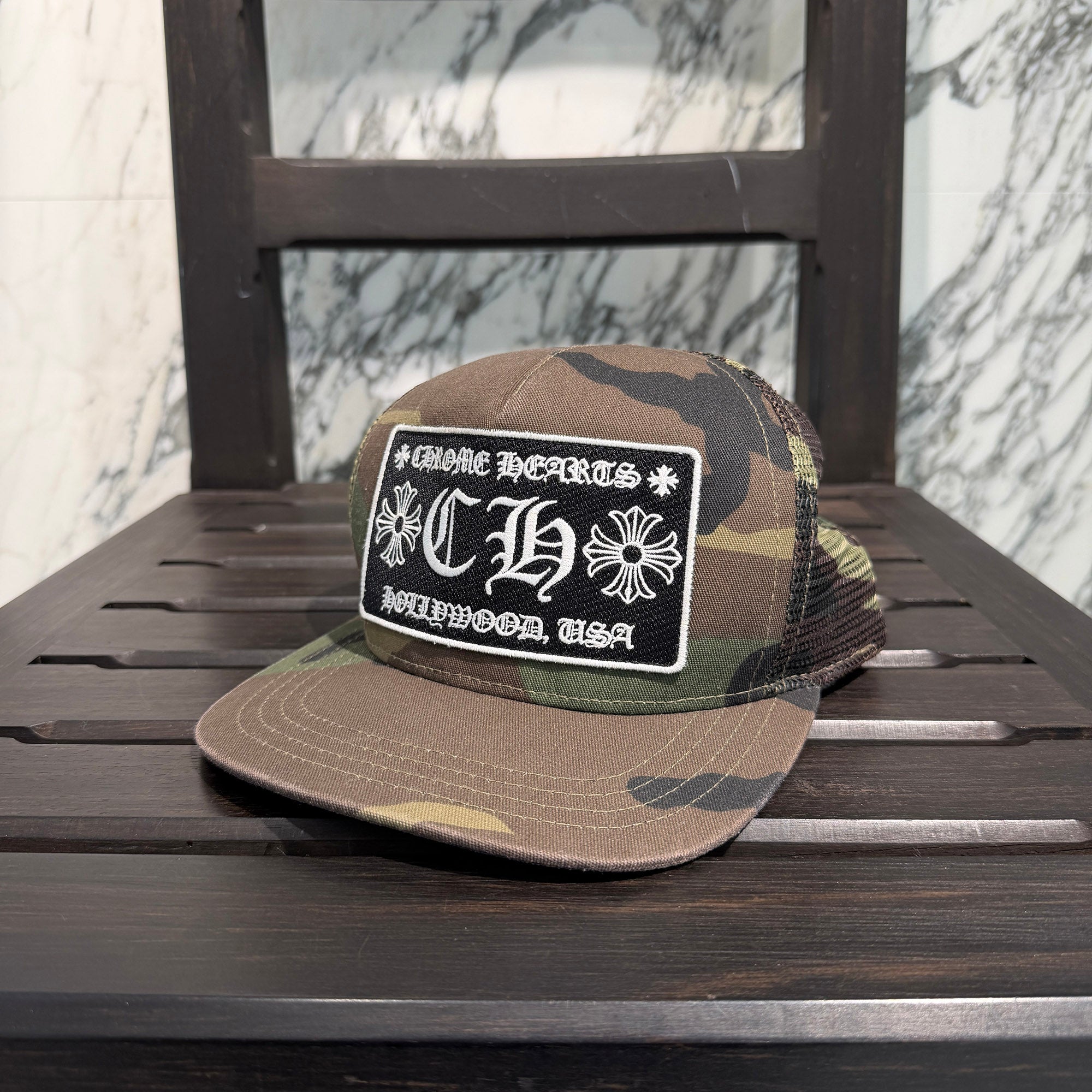 CHROME HEARTS Hollywood Limited Camo Mesh Trucker Cap クロムハーツ ハリウッド限定 カモメッシュ トラッカーキャップ