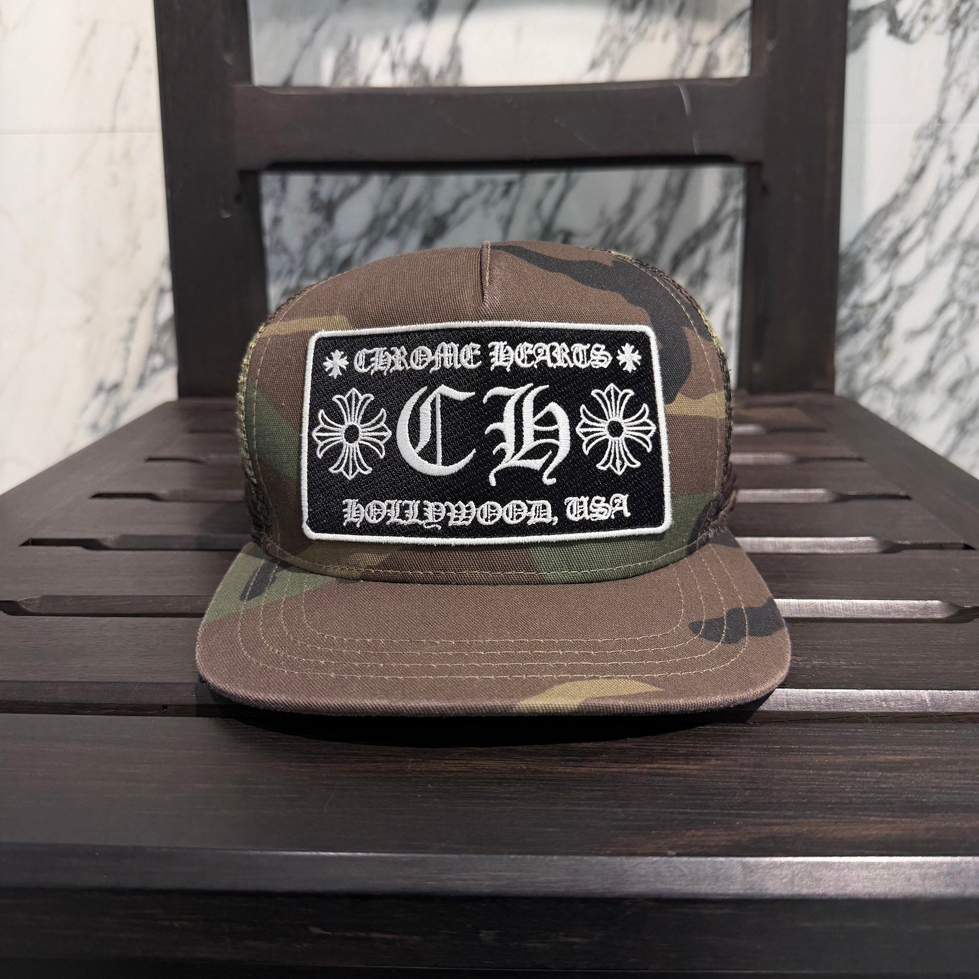 CHROME HEARTS Hollywood Limited Camo Mesh Trucker Cap クロムハーツ ハリウッド限定 カモメッシュ トラッカーキャップ