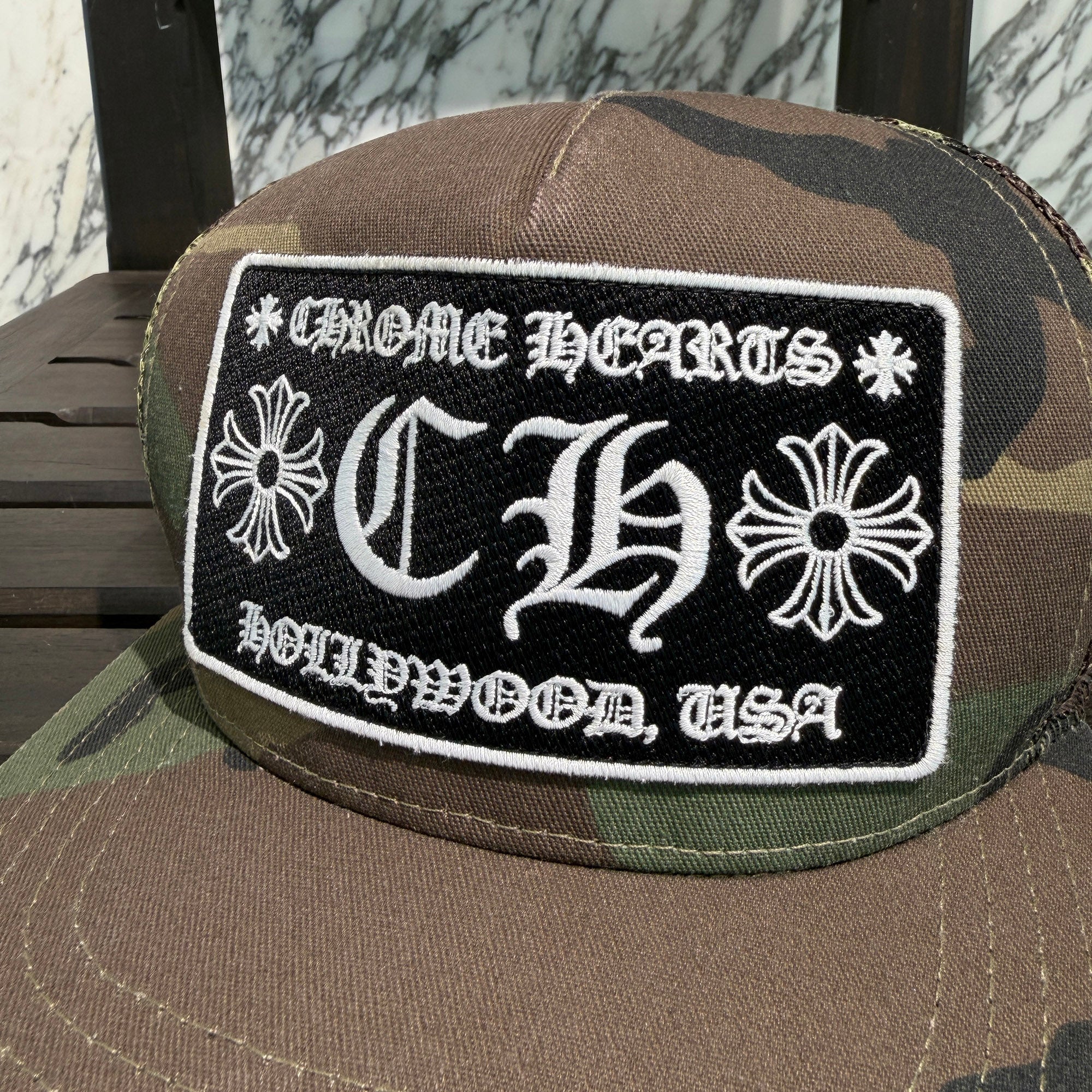 CHROME HEARTS Hollywood Limited Camo Mesh Trucker Cap クロムハーツ ハリウッド限定 カモメッシュ トラッカーキャップ