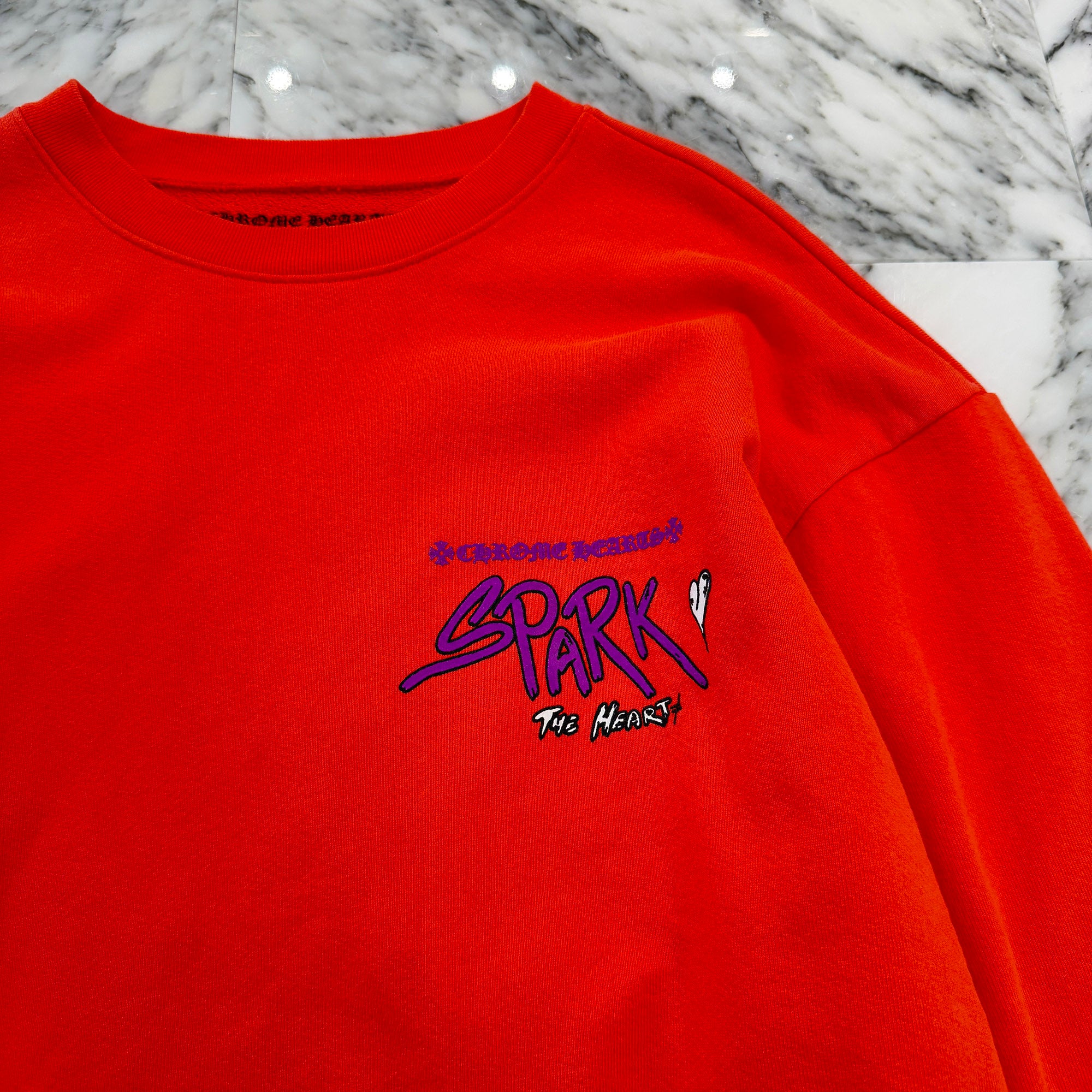 CHROME HEARTS × MATTY BOY 2023SS Sadistic Lipstick Sweatshirt Size L クロムハーツ × マッティボーイ サディスティックリップスティック クルーネックスウェットシャツ サイズL